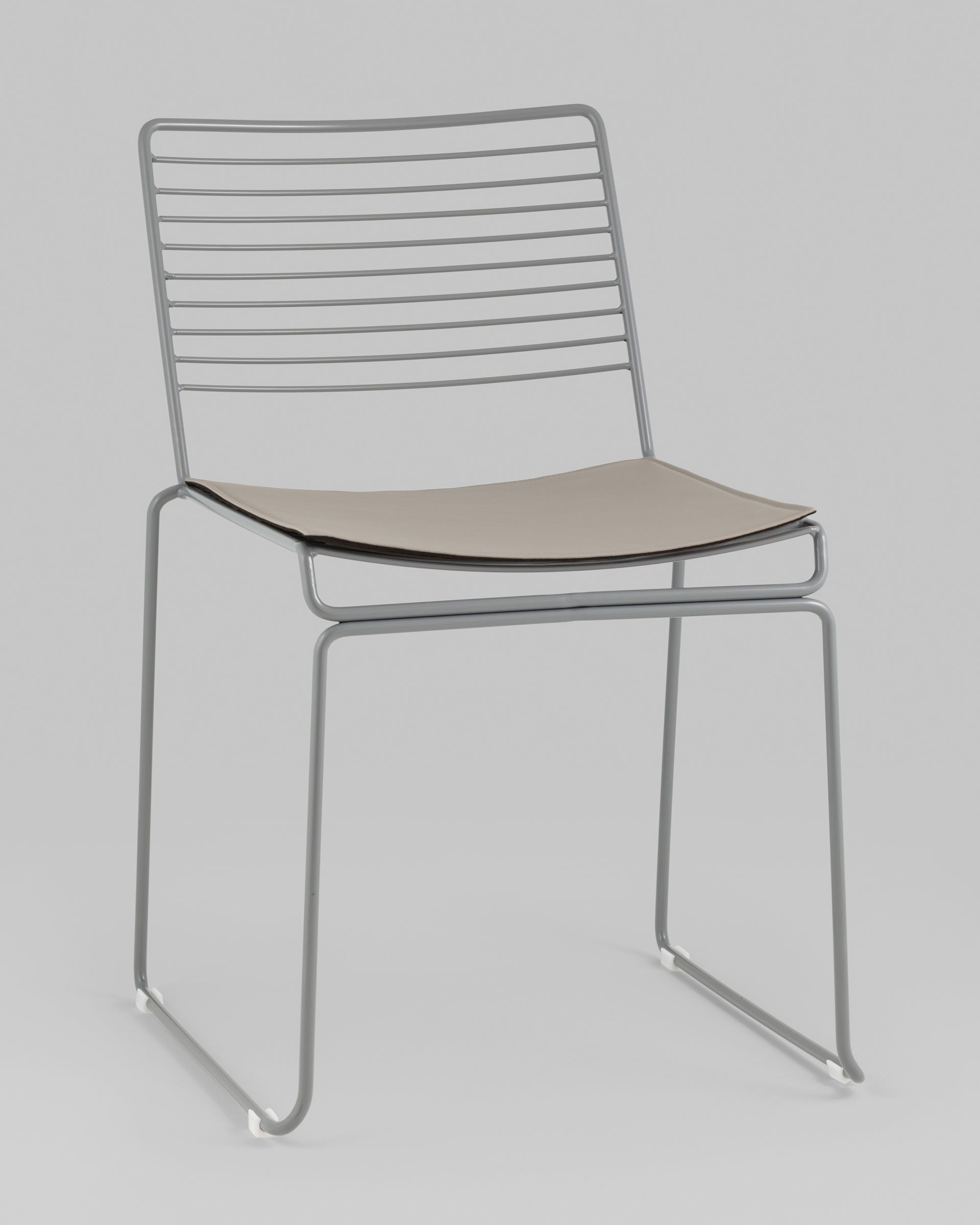 Стул обеденный Danny серый с подушкой — изображение 2