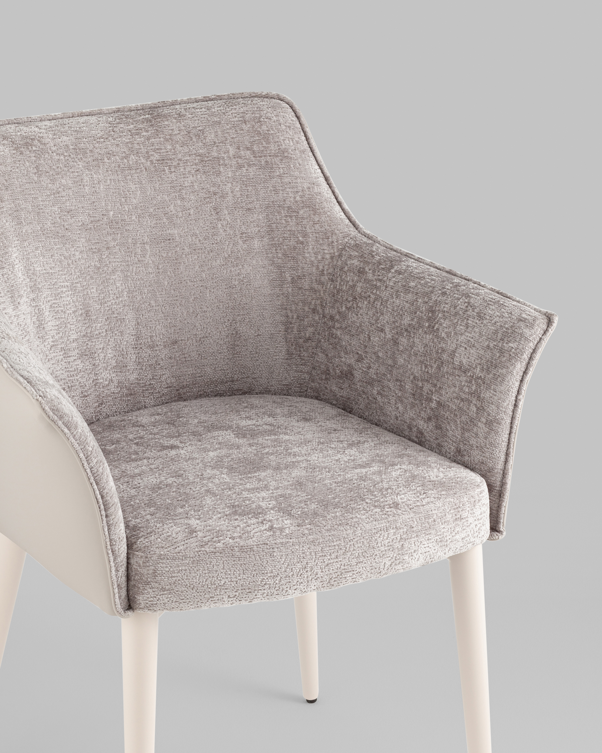 Стул обеденный Feston слоновая кость букле с экокожей — изображение 8