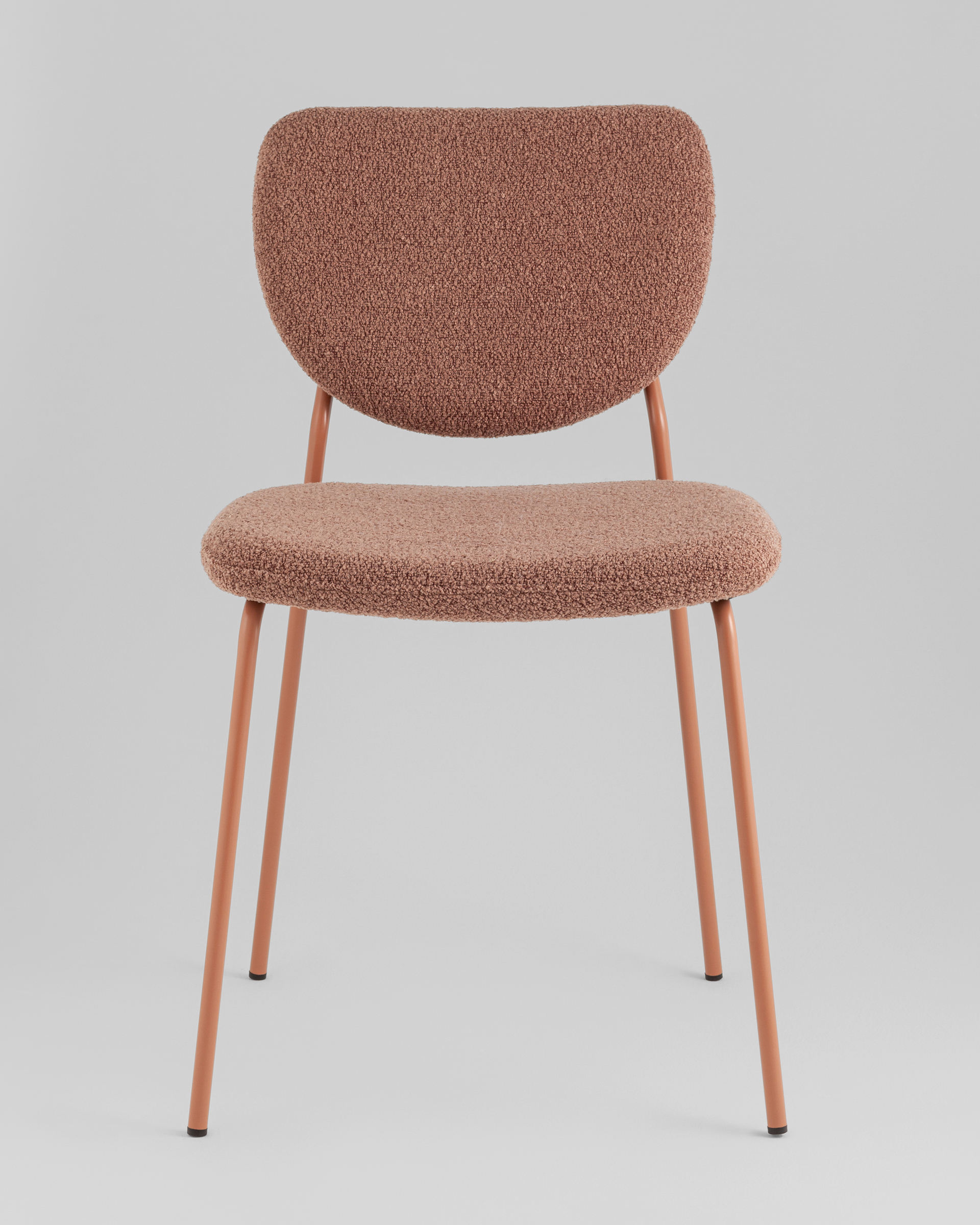 Стул обеденный Gigi коричневый букле розовые ножки — изображение 5