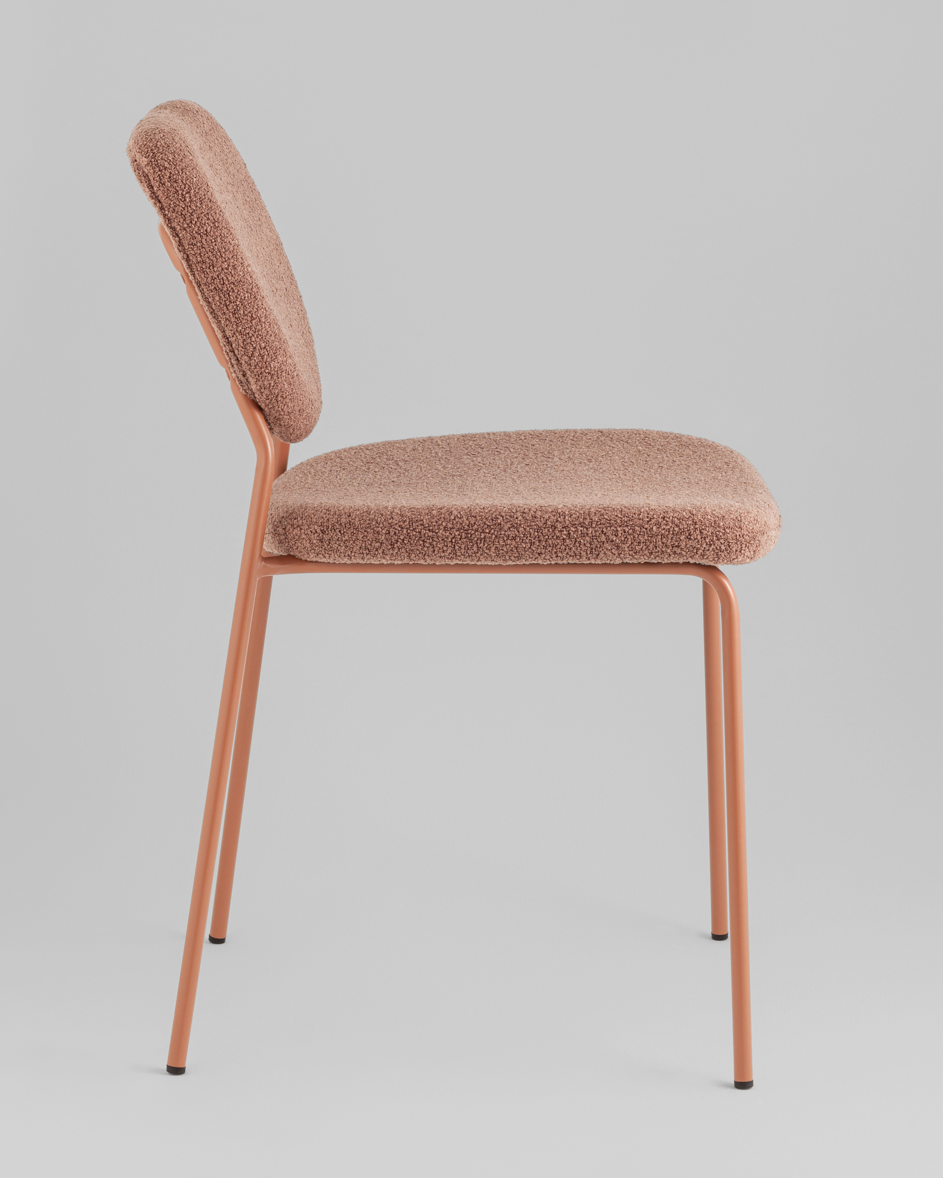 Стул обеденный Gigi коричневый букле розовые ножки — изображение 6