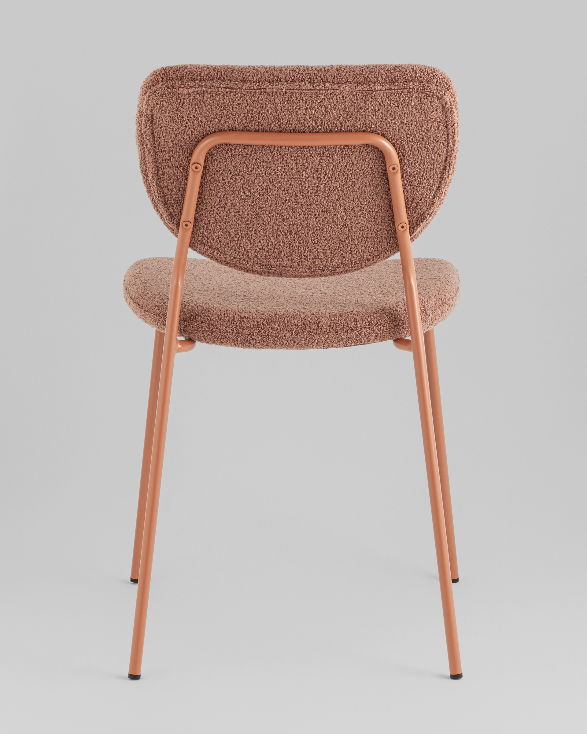 Стул обеденный Gigi коричневый букле розовые ножки — изображение 7