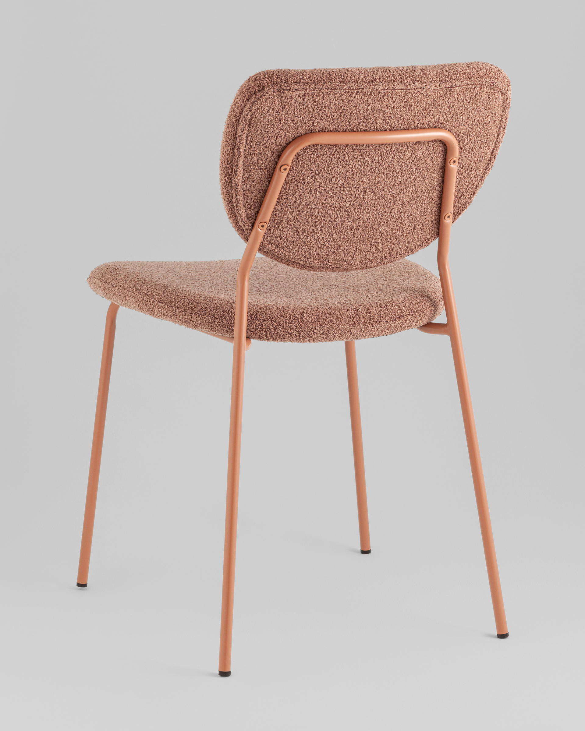 Стул обеденный Gigi коричневый букле розовые ножки — изображение 8