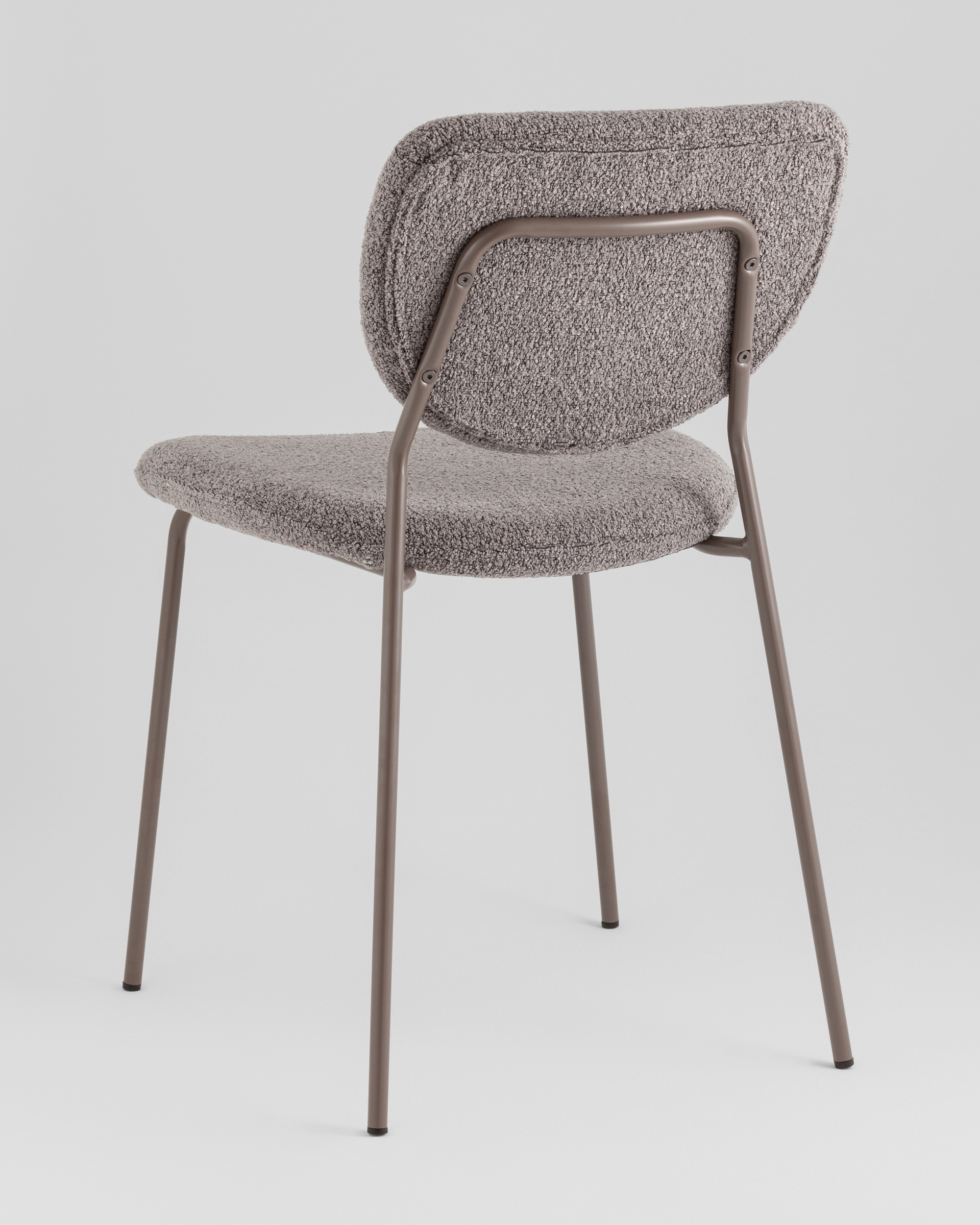 Стул обеденный Gigi тёмно-серый букле серые ножки — изображение 6