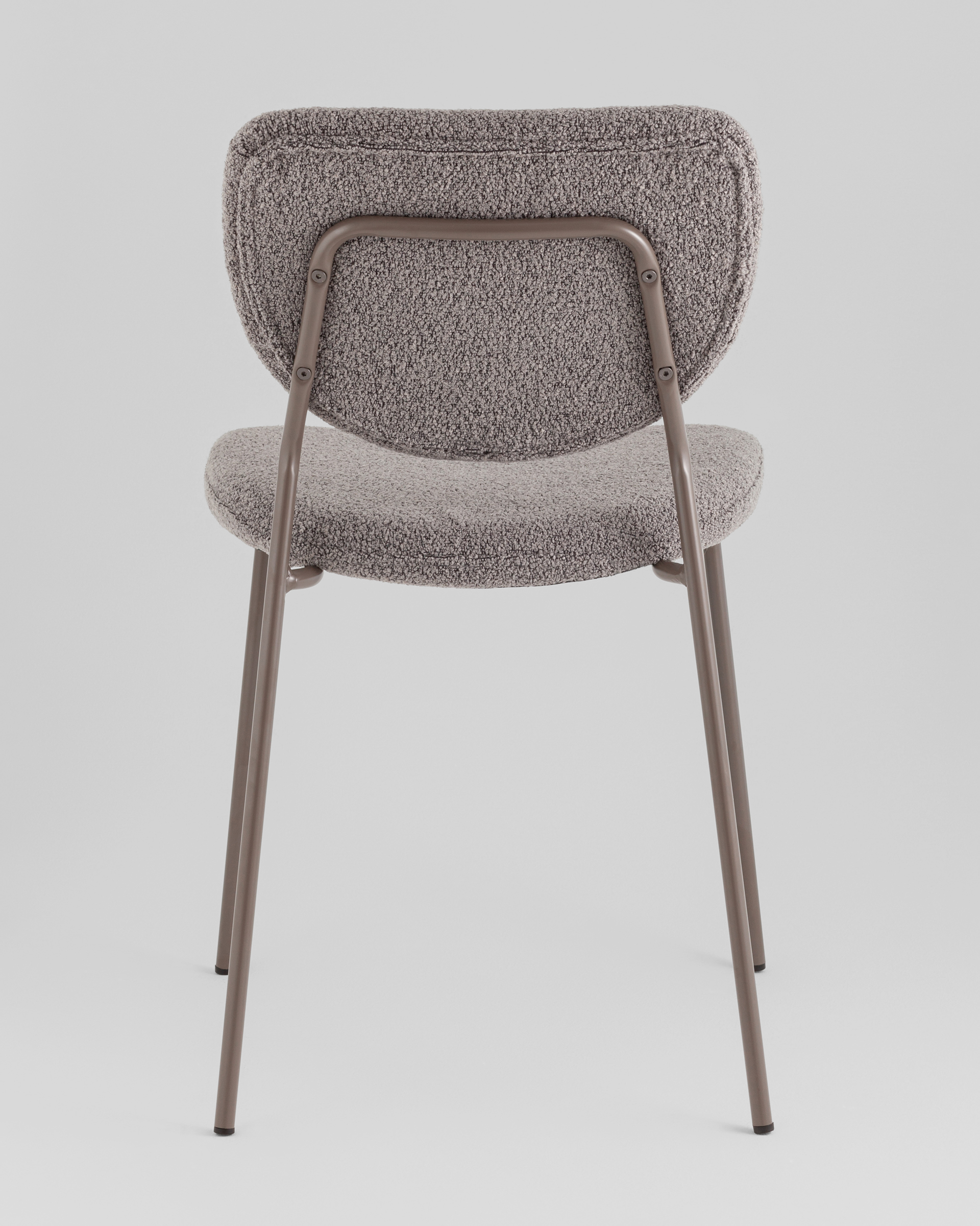 Стул обеденный Gigi тёмно-серый букле серые ножки — изображение 5
