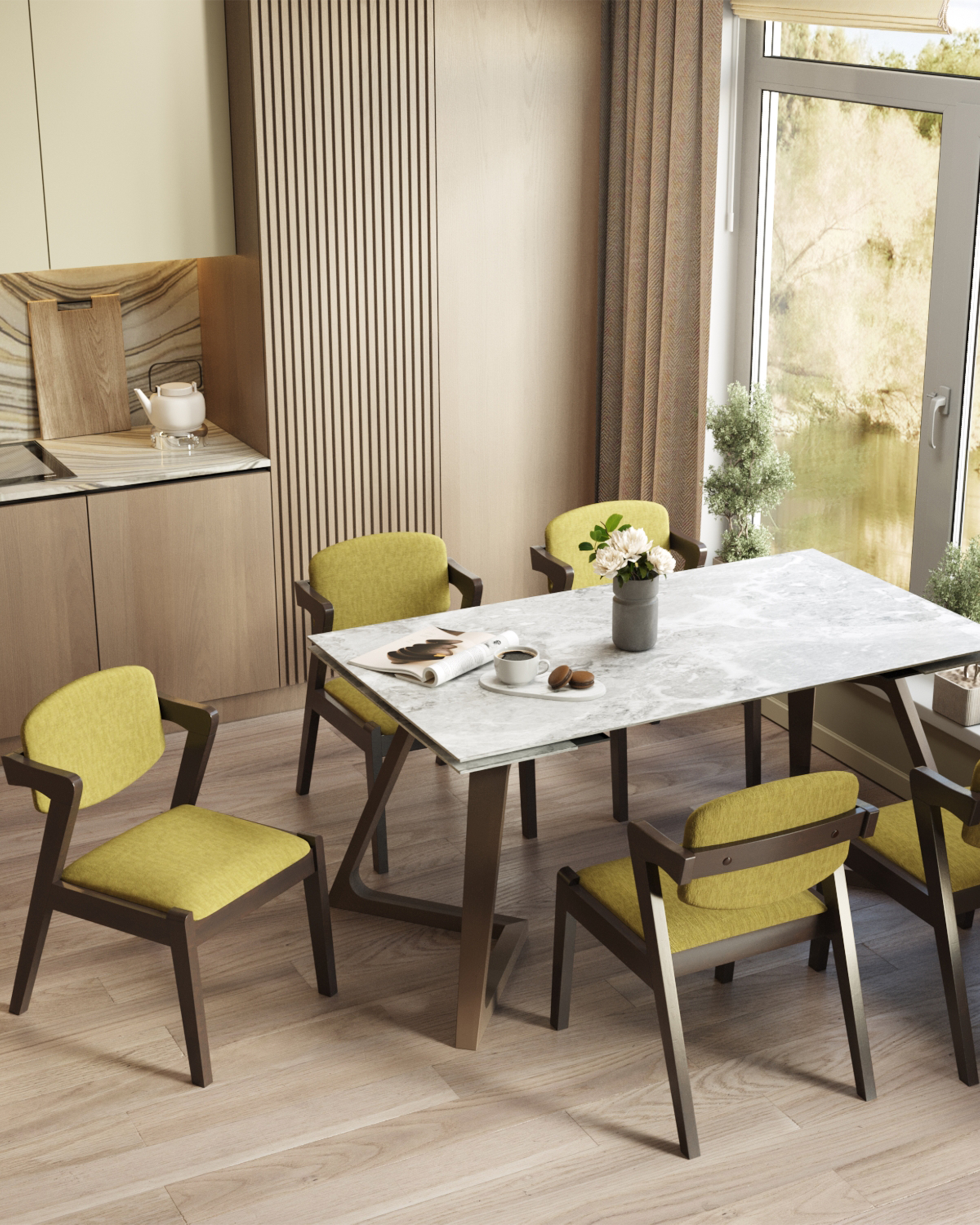 Стул обеденный VIVA оливковый 2 шт. — изображение 4