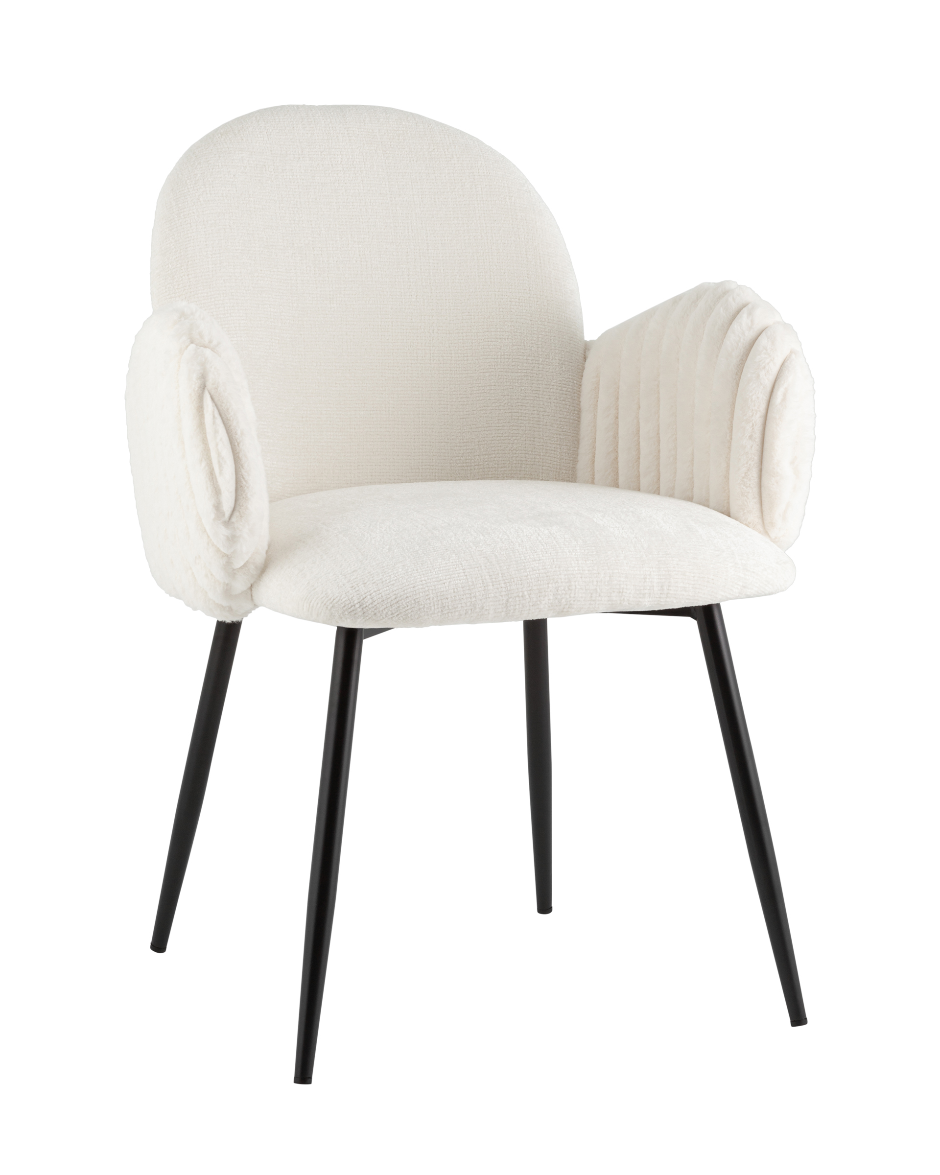 Стул обеденный Wave Stripes букле белый