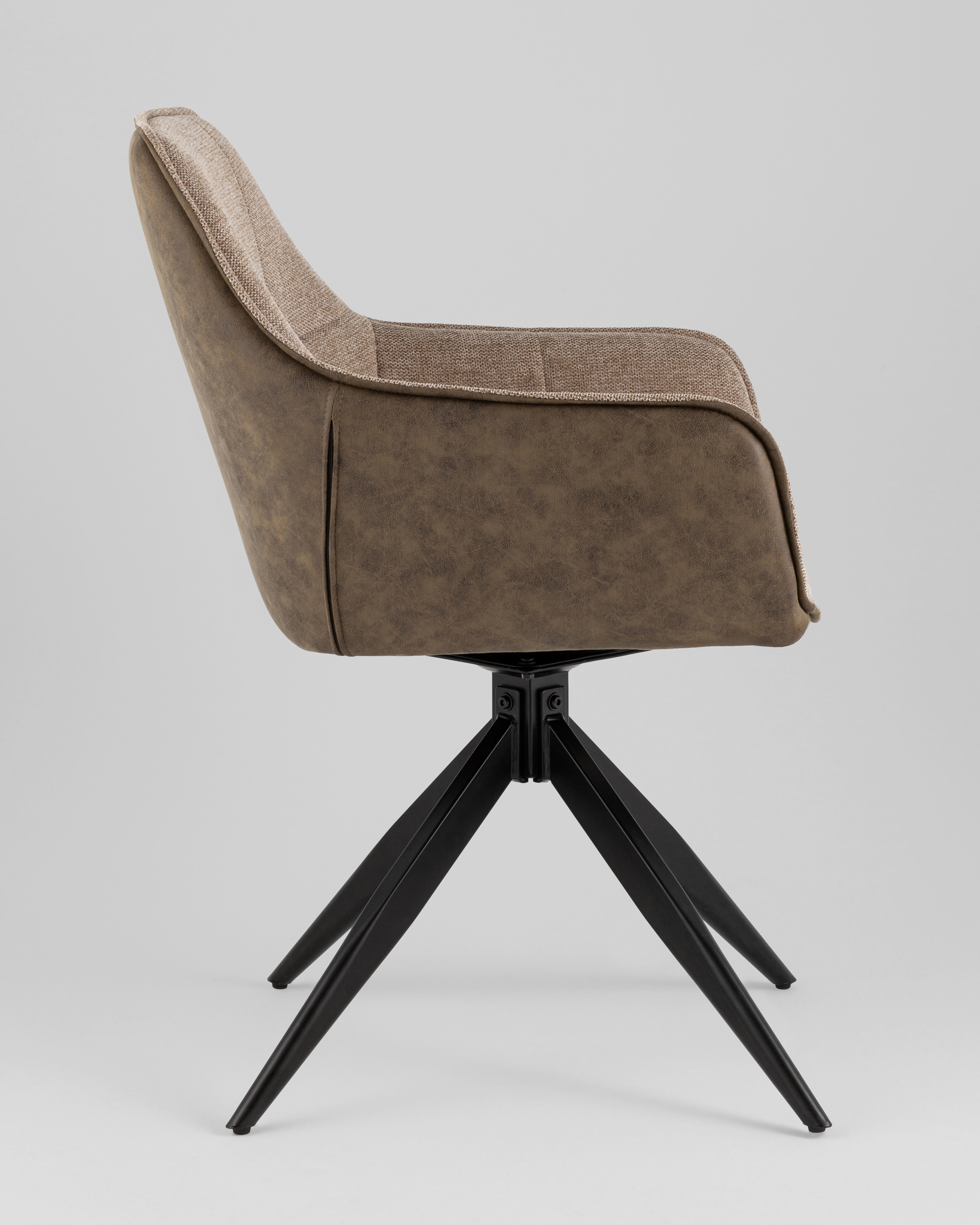 Стул обеденный Alba экокожа коричневый — изображение 4