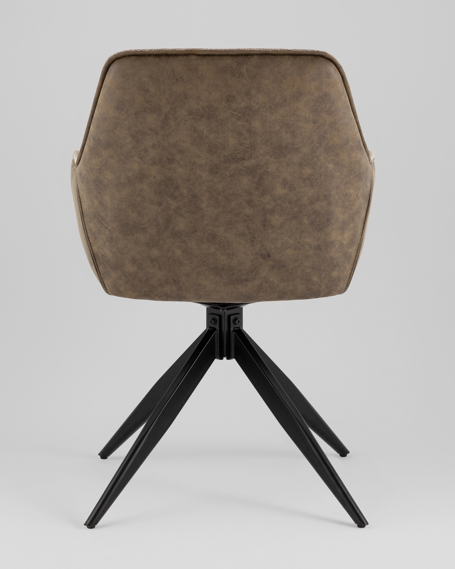 Стул обеденный Alba экокожа коричневый — изображение 5