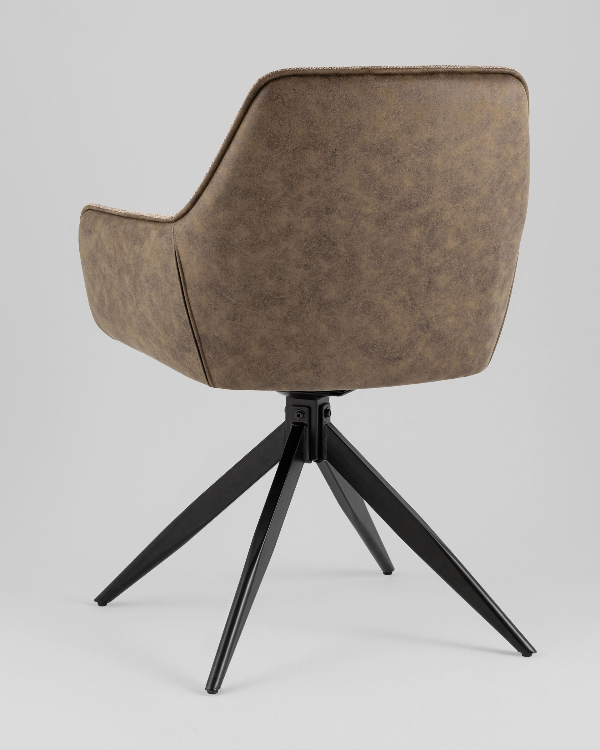 Стул обеденный Alba экокожа коричневый — изображение 6