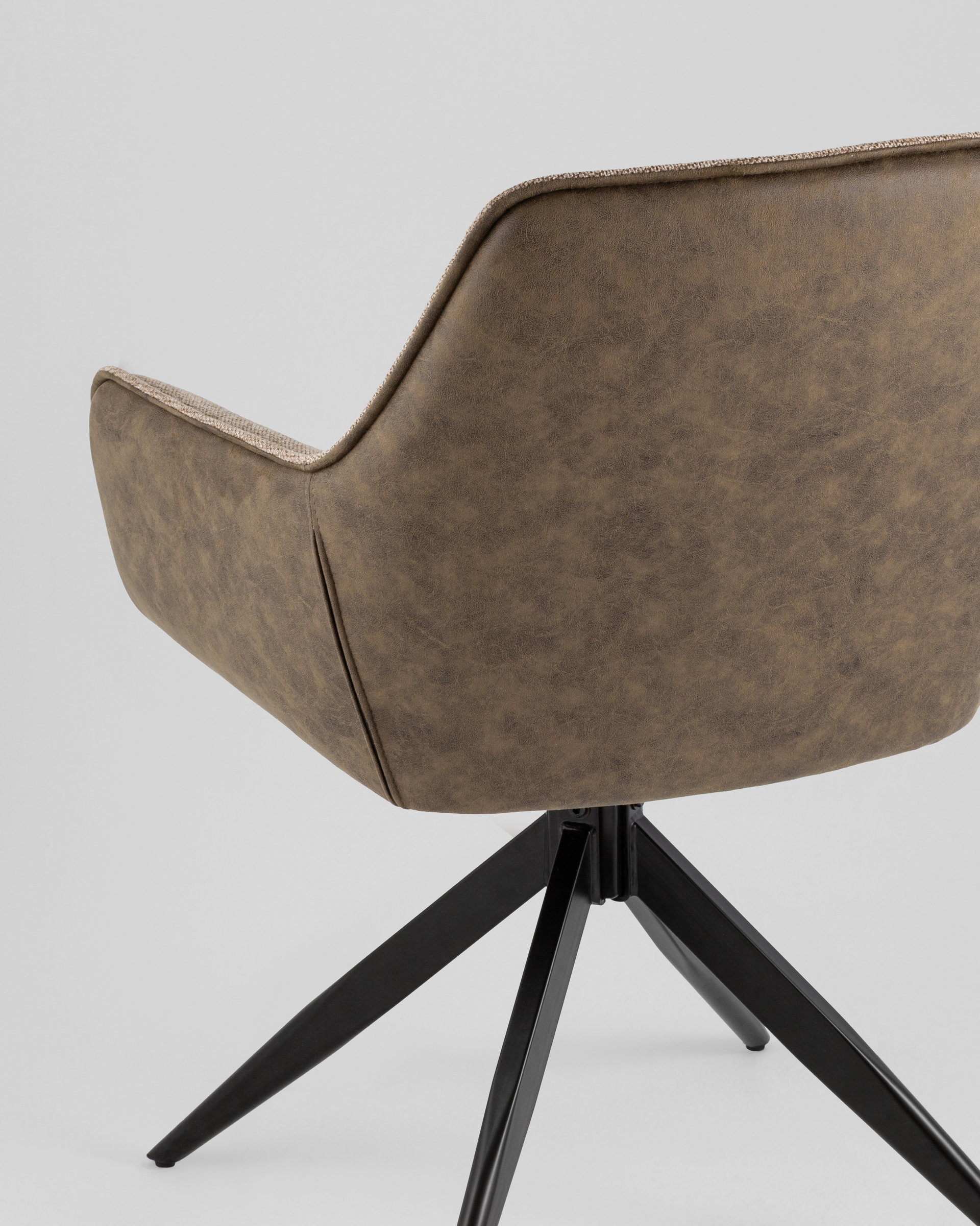 Стул обеденный Alba экокожа коричневый — изображение 7