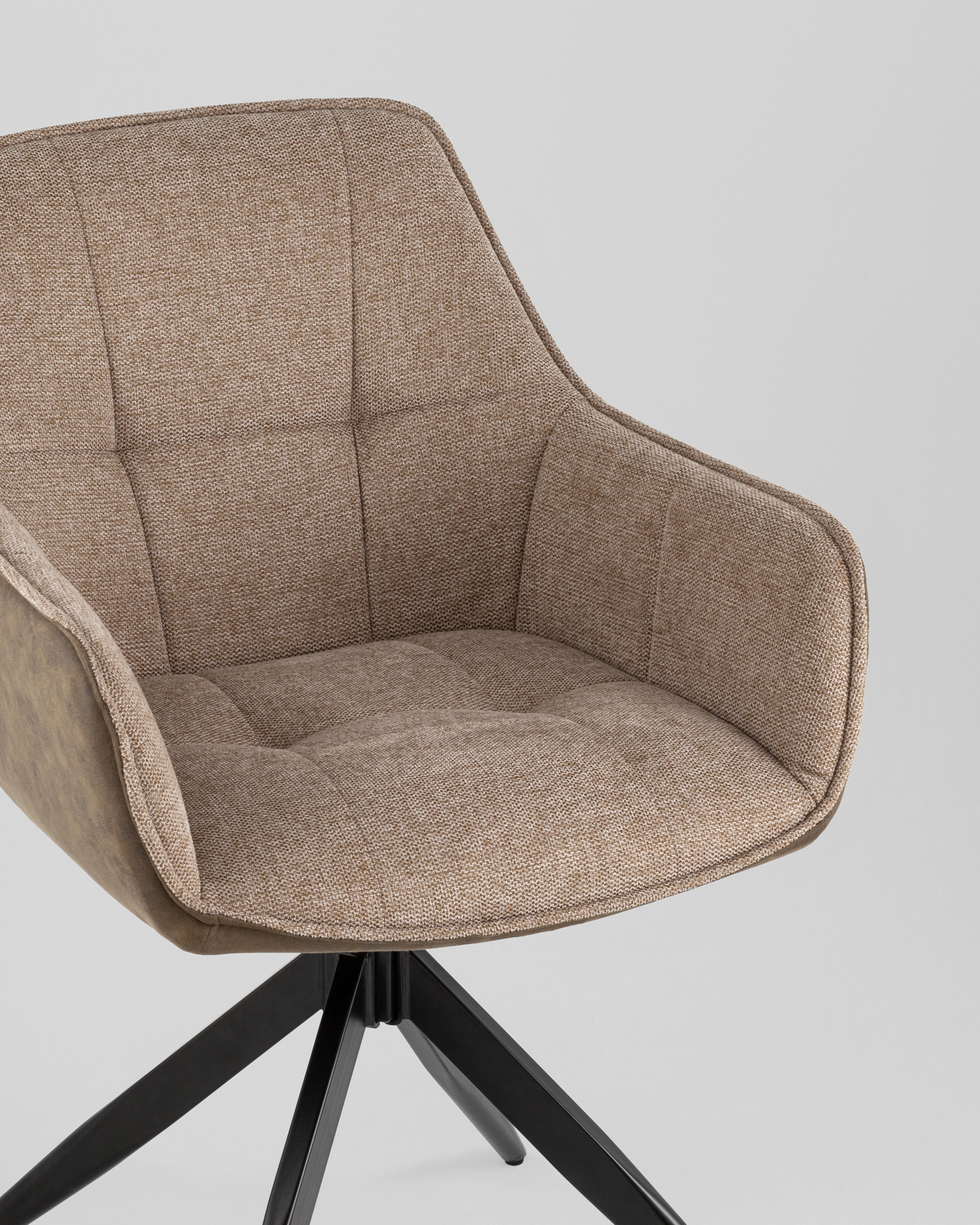 Стул обеденный Alba экокожа коричневый — изображение 8