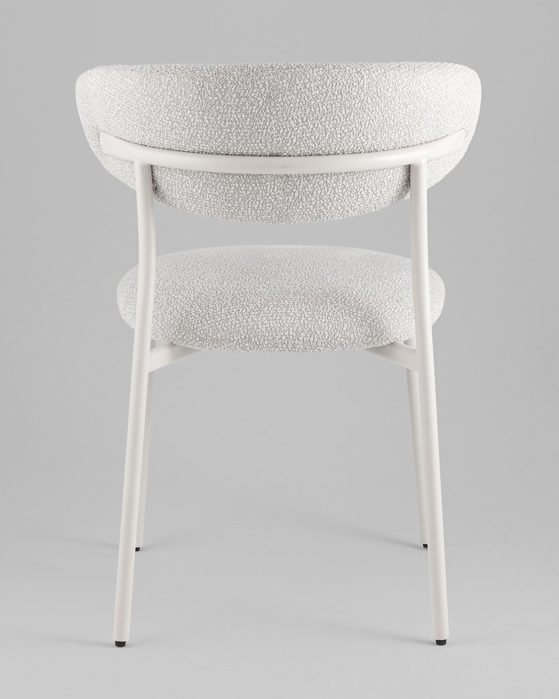 Стул обеденный Ayla серый белые ножки — изображение 5