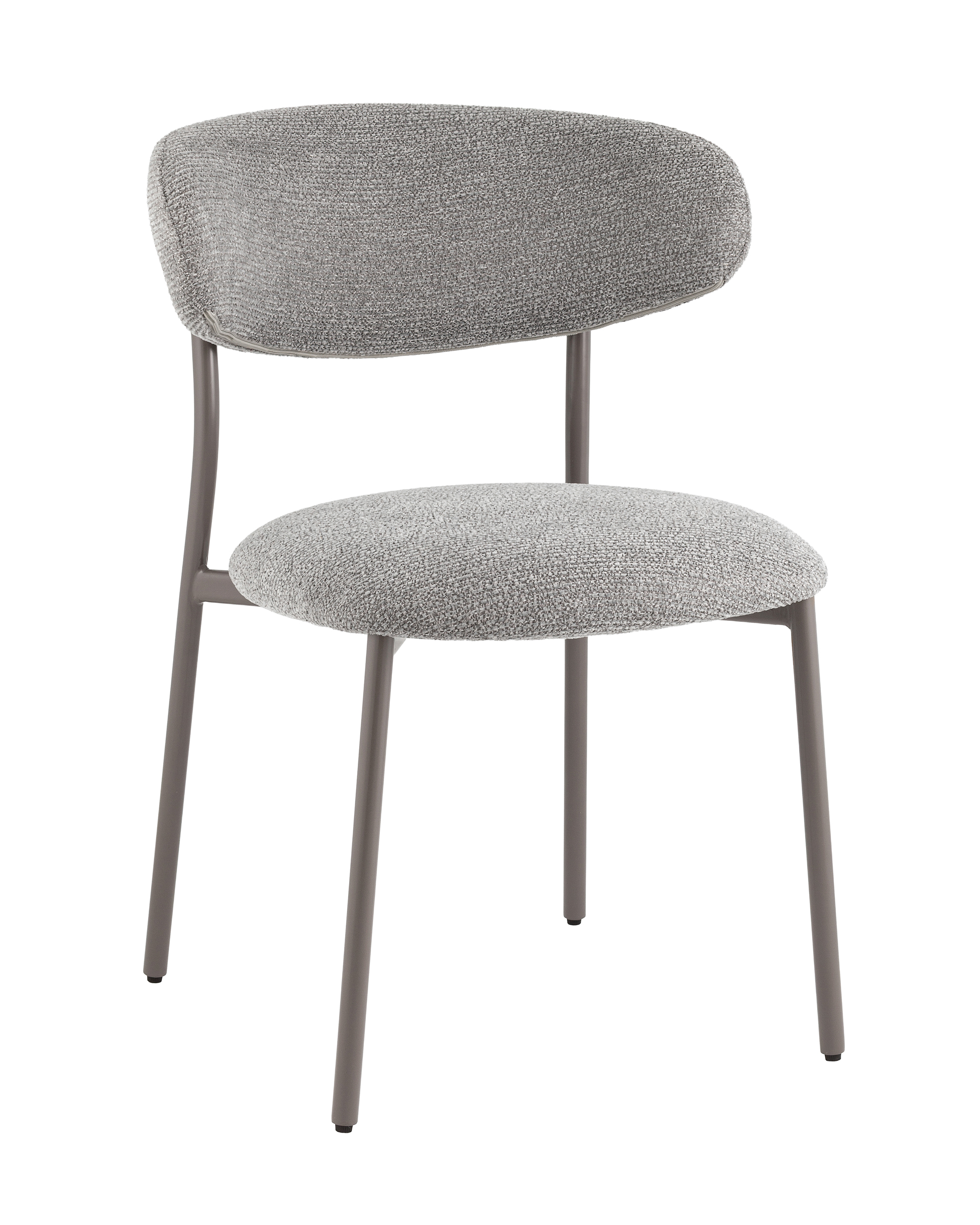 Стул обеденный Ayla серый серые ножки
