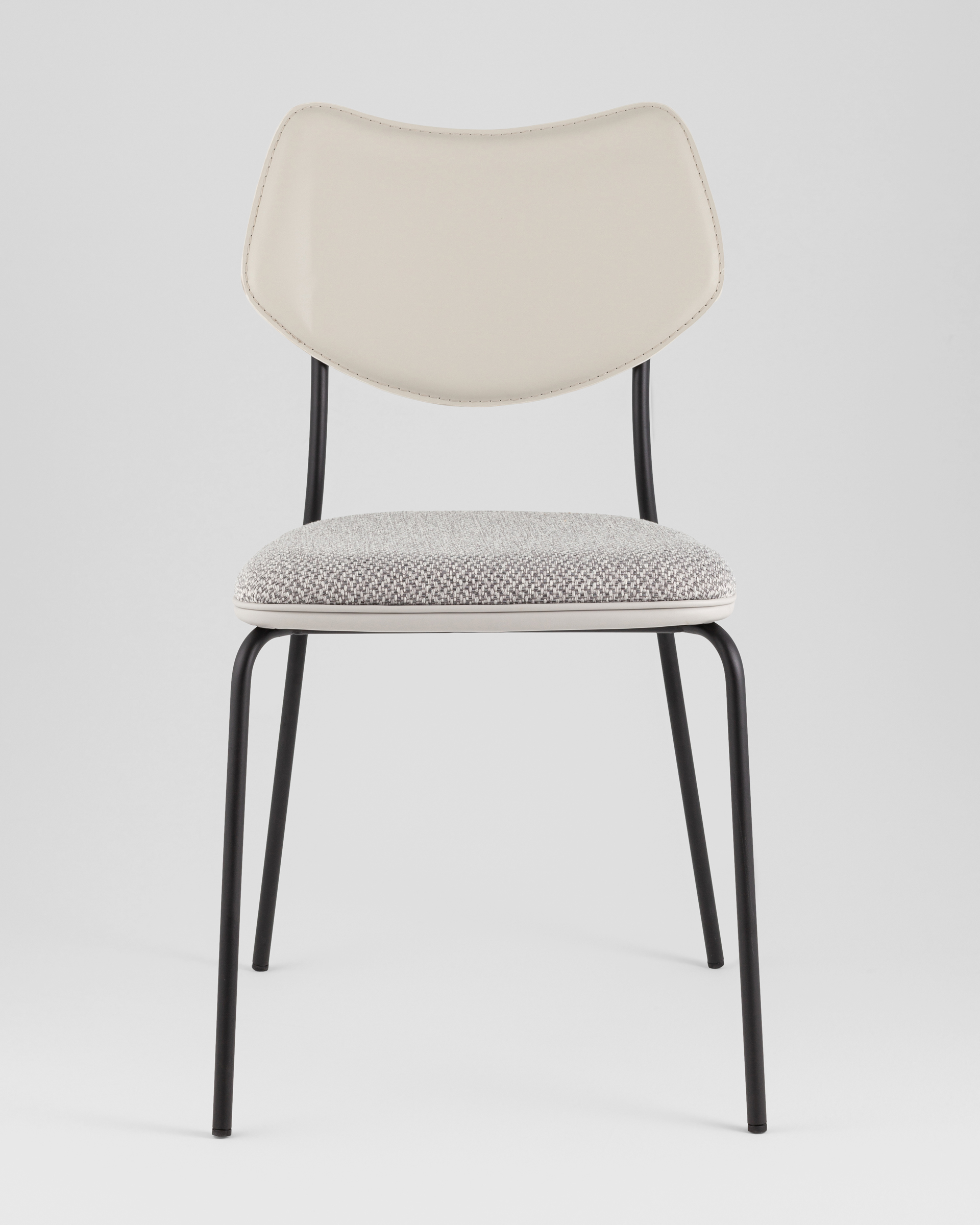 Стул обеденный Casey серый с серой экокожей — изображение 5