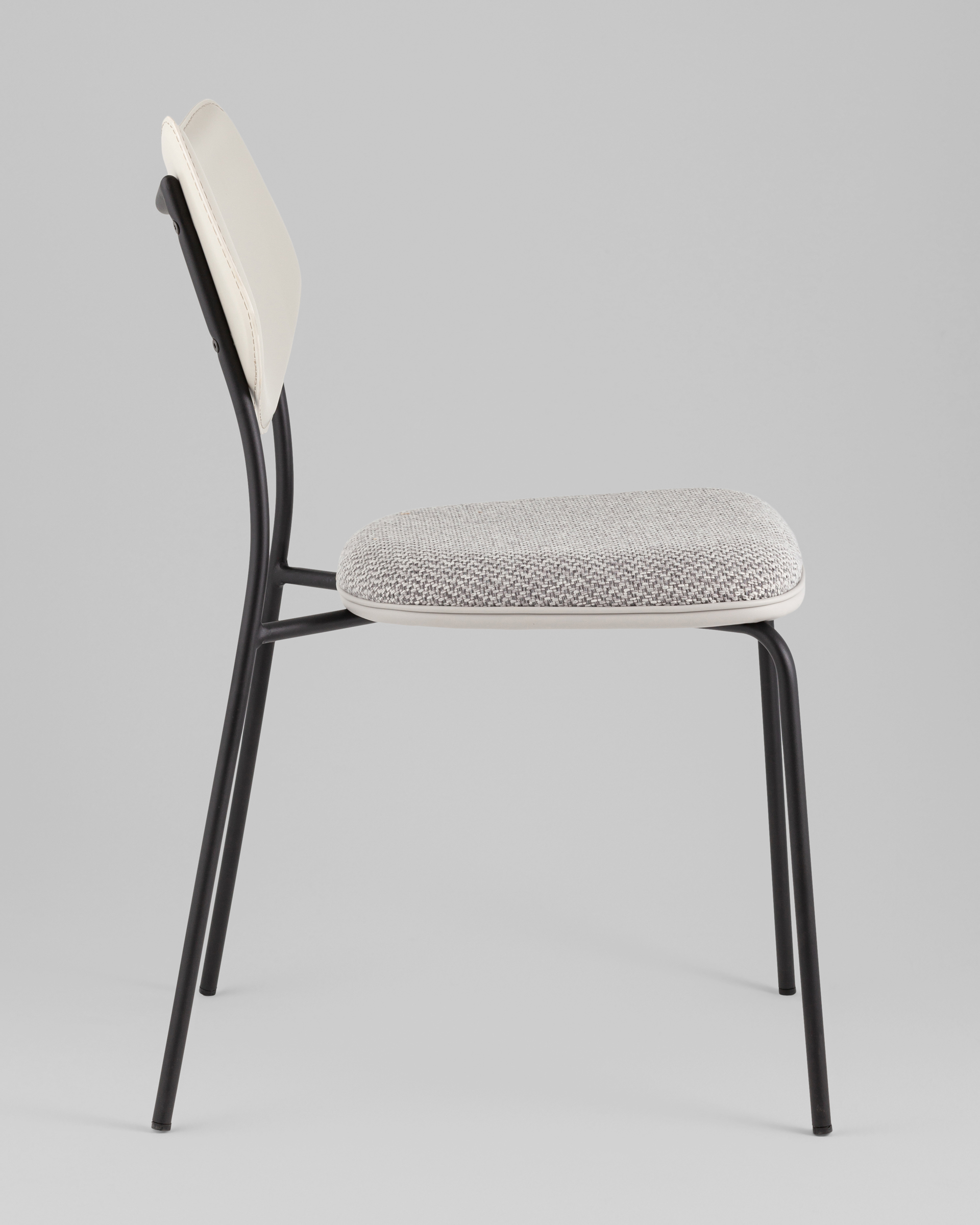 Стул обеденный Casey серый с серой экокожей — изображение 6