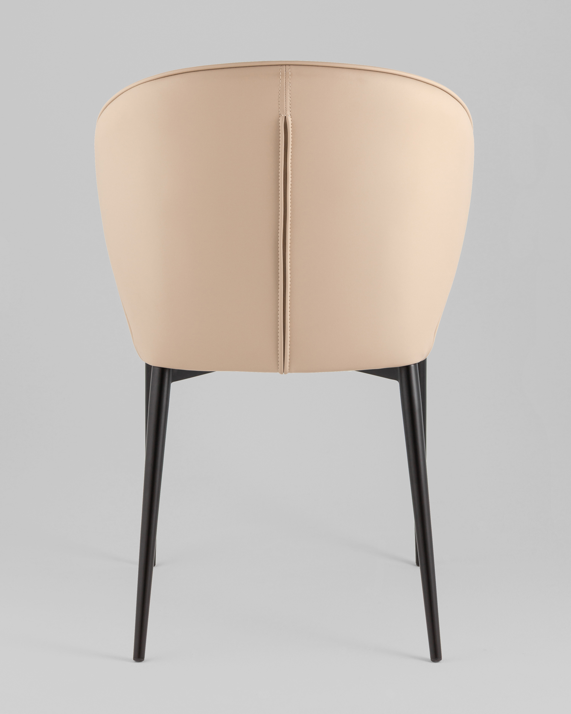 Стул обеденный Deia кремовая экокожа черные ножки — изображение 7
