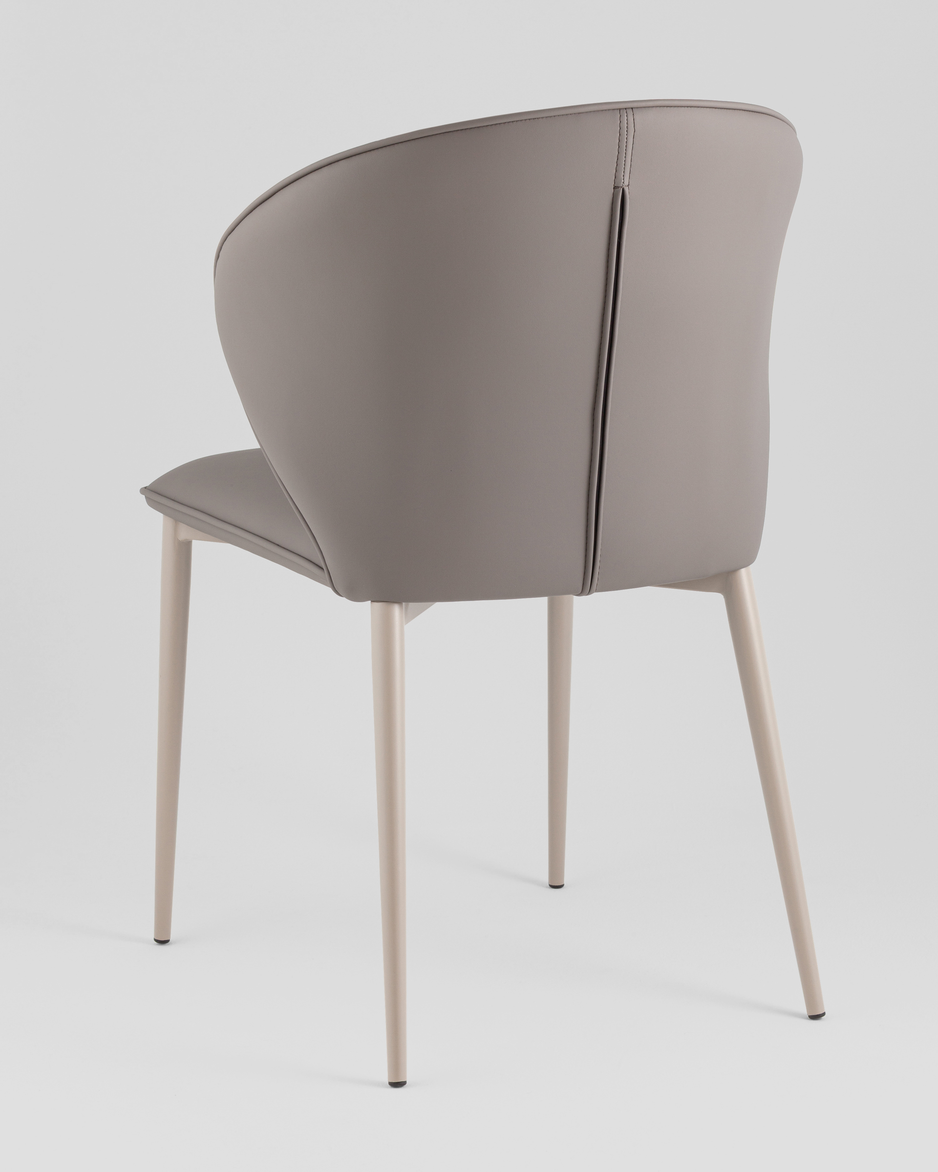Стул обеденный Deia серая экокожа серые ножки — изображение 6