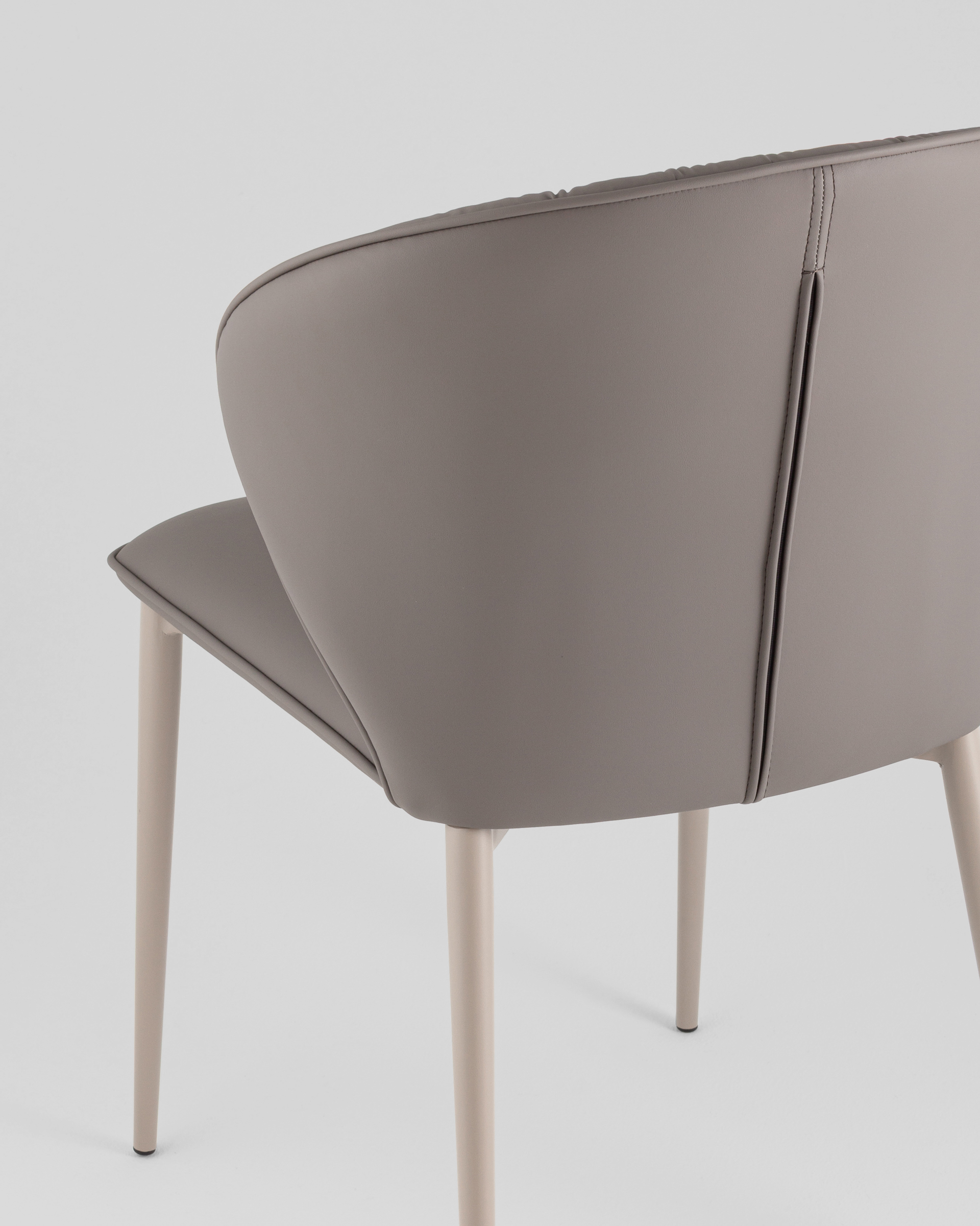 Стул обеденный Deia серая экокожа серые ножки — изображение 7