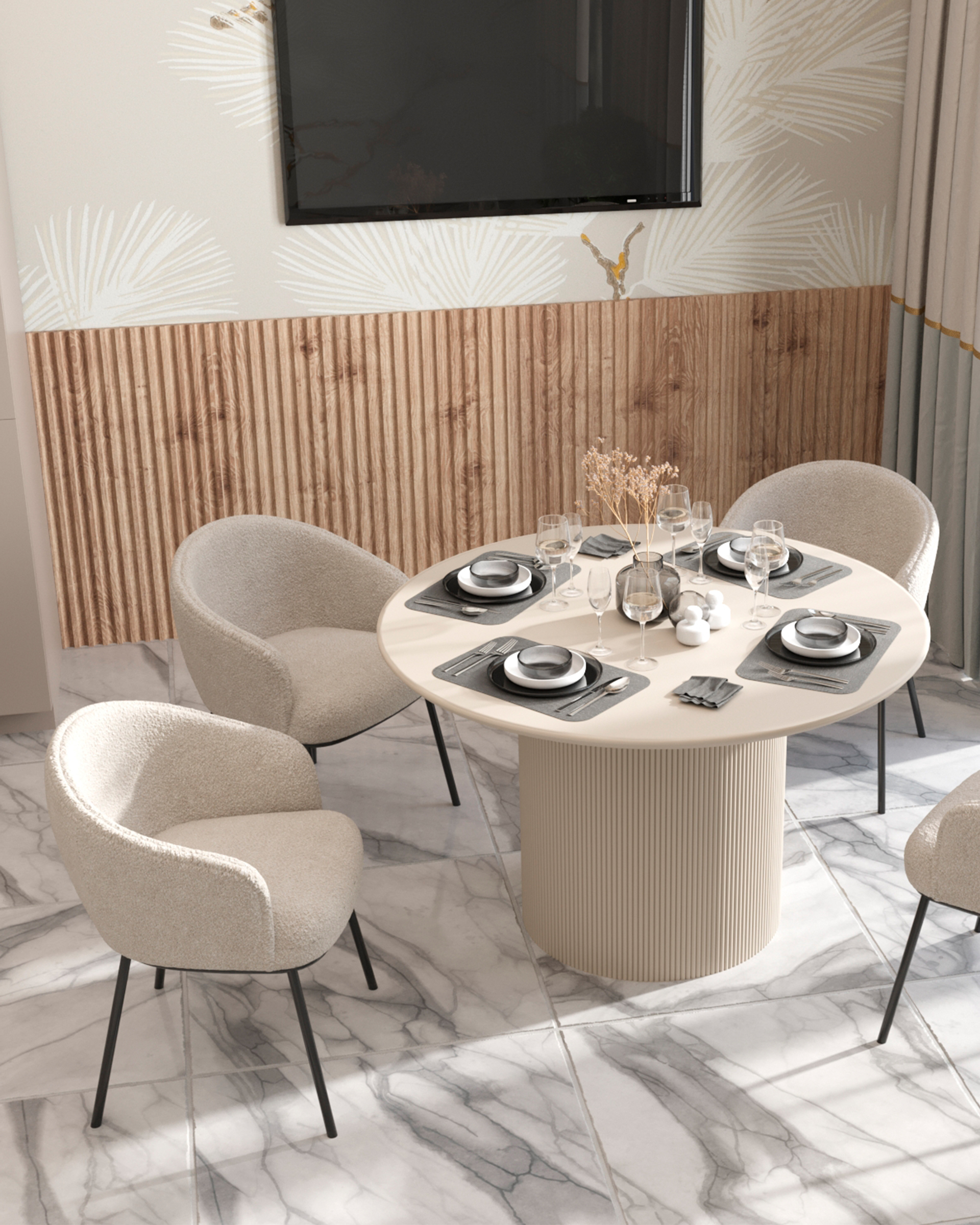 Стол обеденный Ballet 120*75 молочный — изображение 3