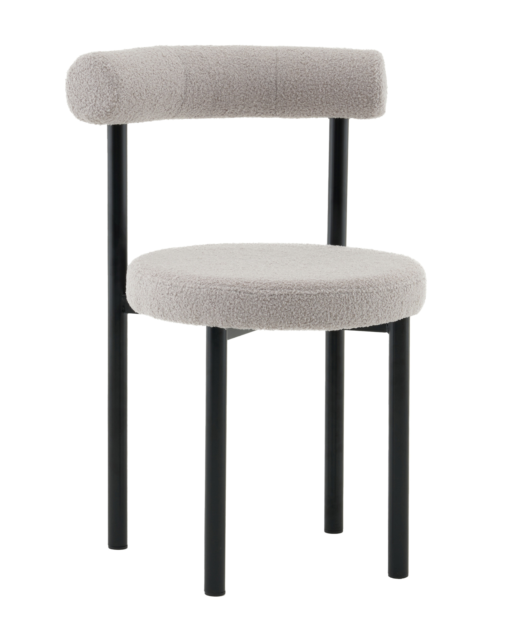 Стул обеденный Флорео букле светло-серый