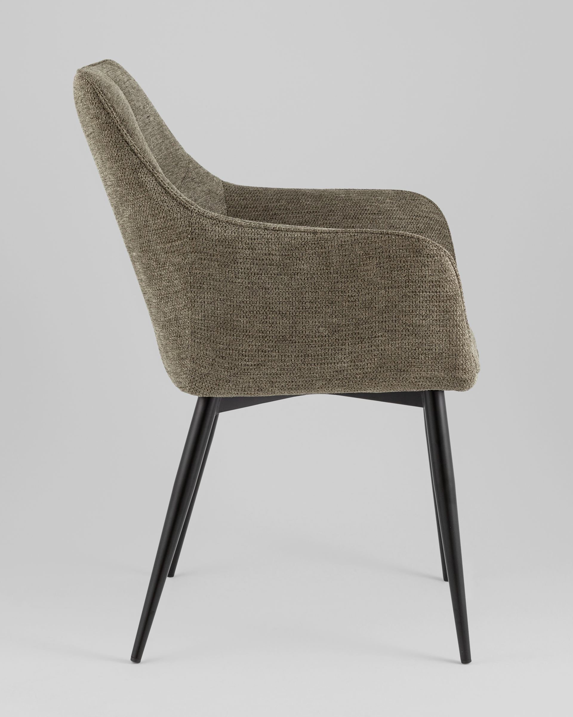 Стул обеденный Lynet рогожка серо-зеленый — изображение 4