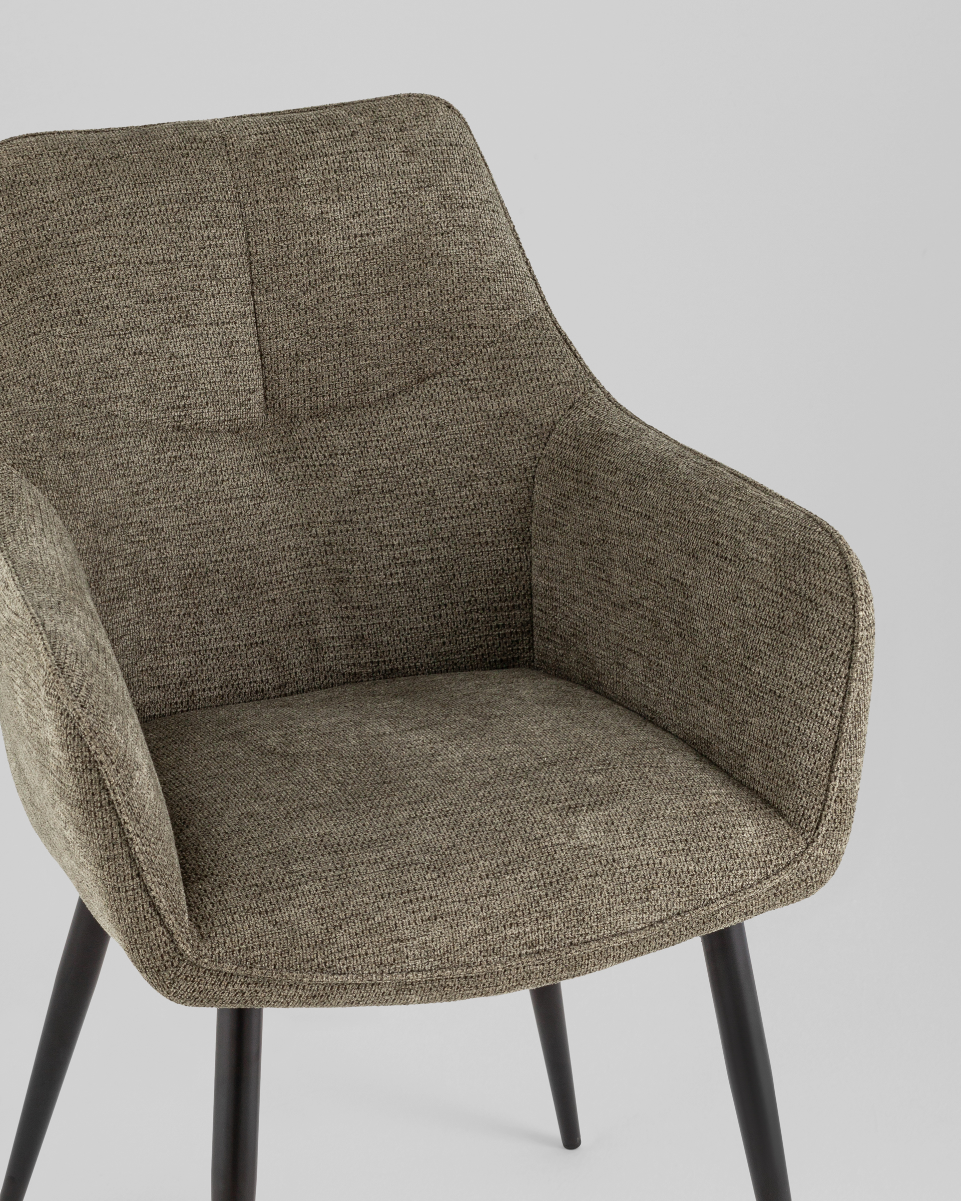 Стул обеденный Lynet рогожка серо-зеленый — изображение 8