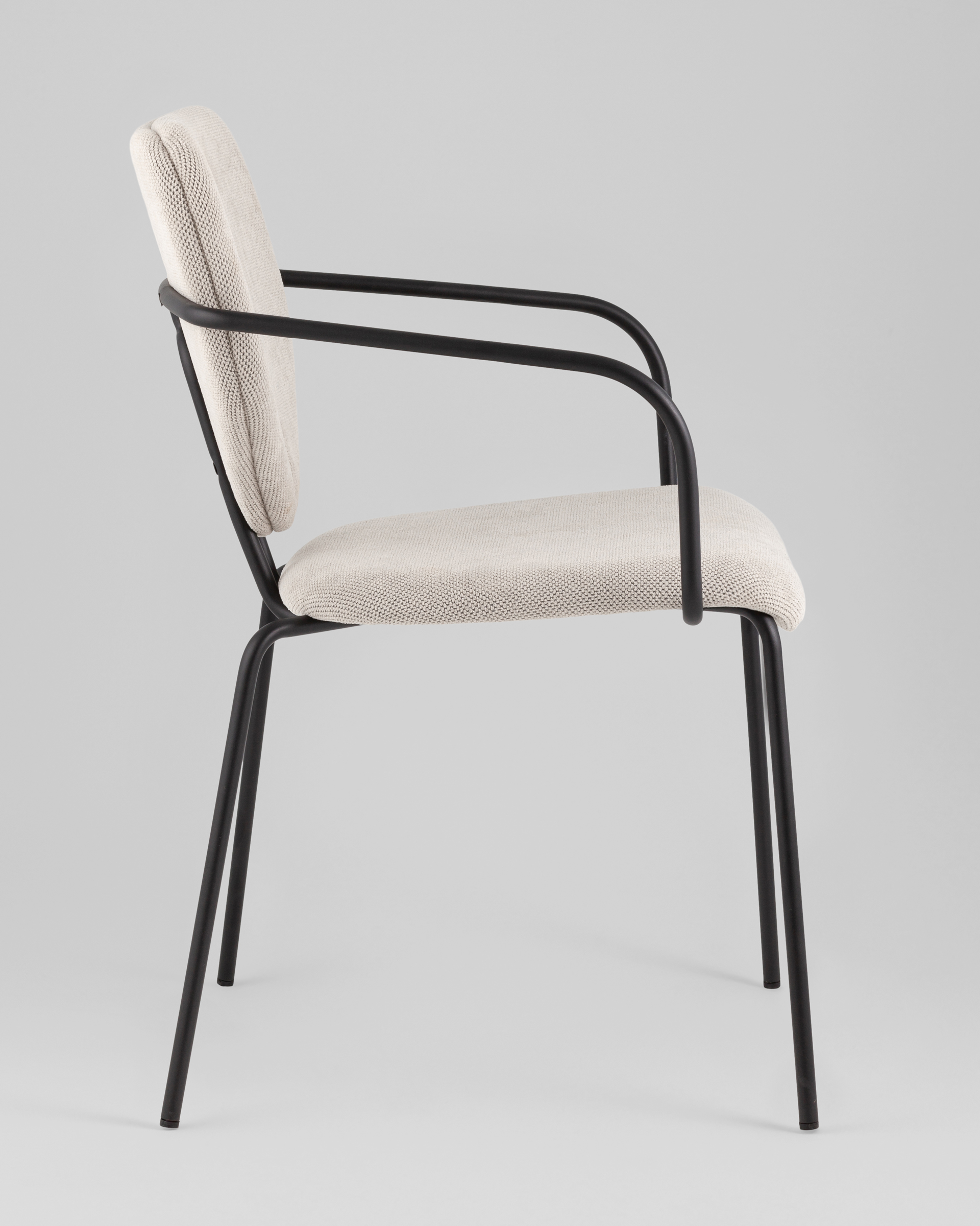 Стул обеденный Masey с подлокотниками бежевый — изображение 6