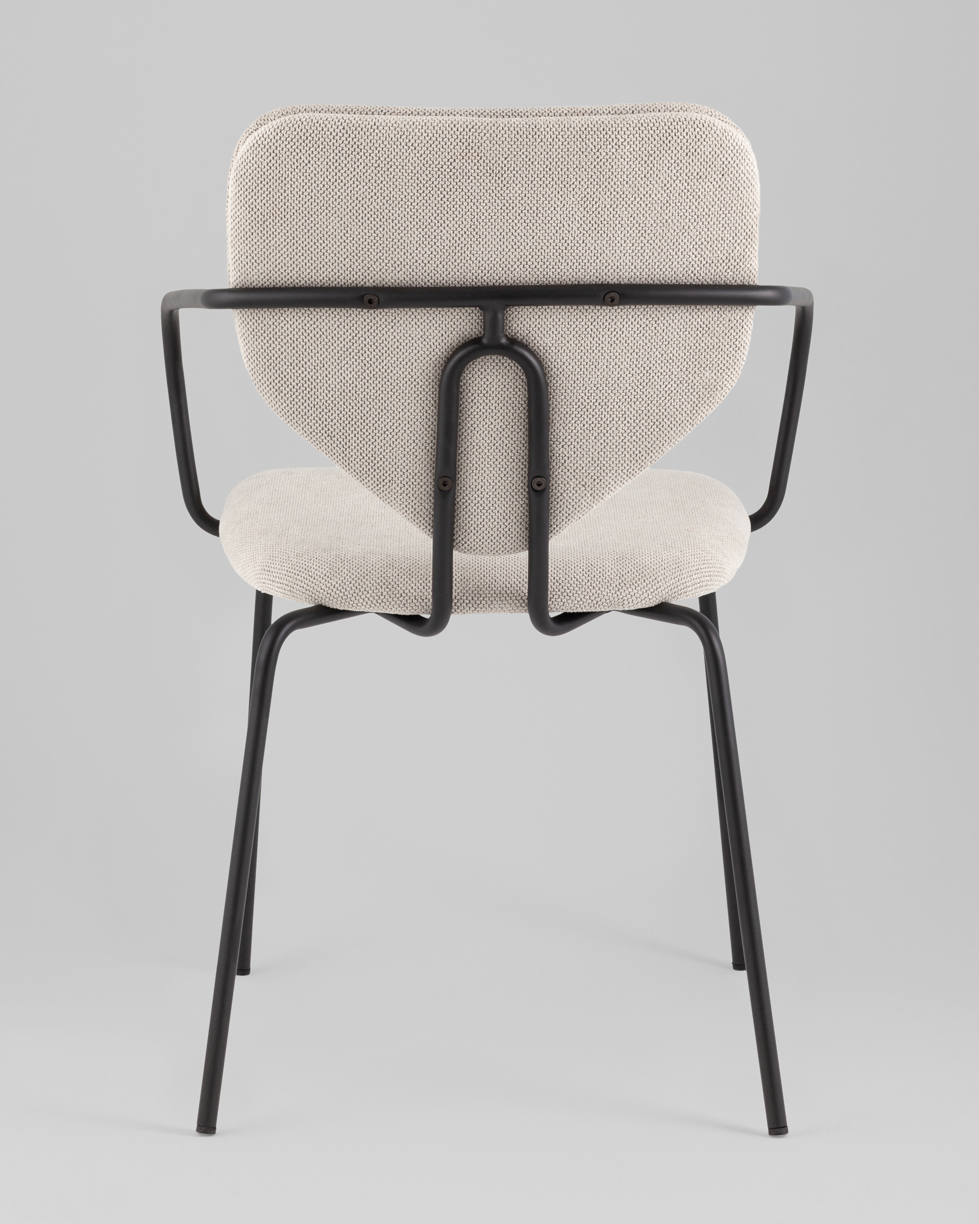 Стул обеденный Masey с подлокотниками бежевый — изображение 7