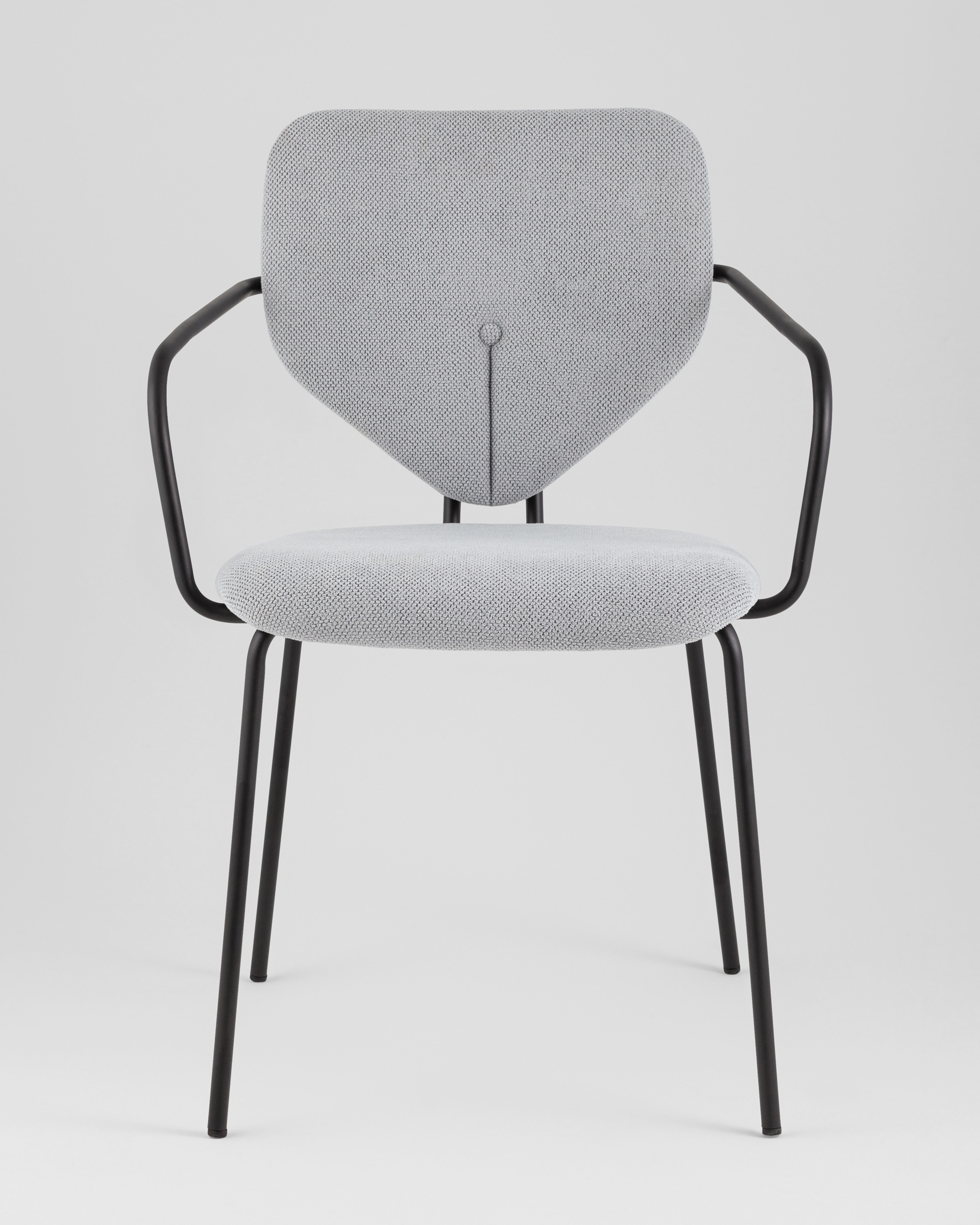 Стул обеденный Masey с подлокотниками серый — изображение 5