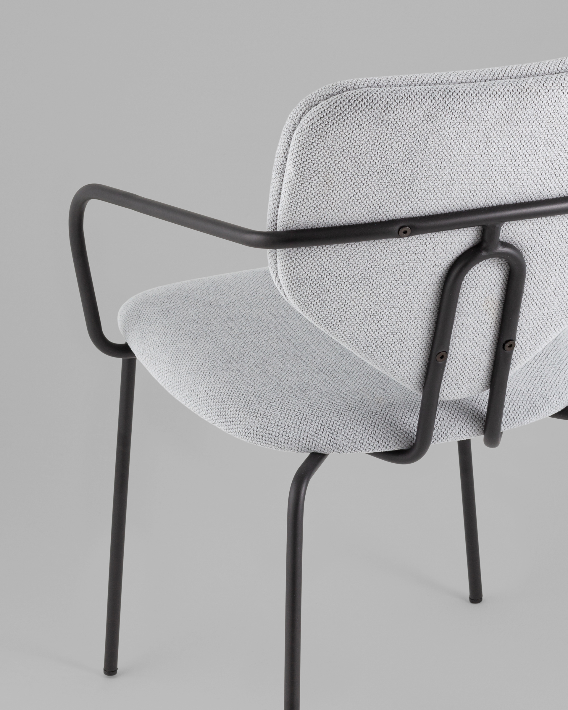 Стул обеденный Masey с подлокотниками серый — изображение 9