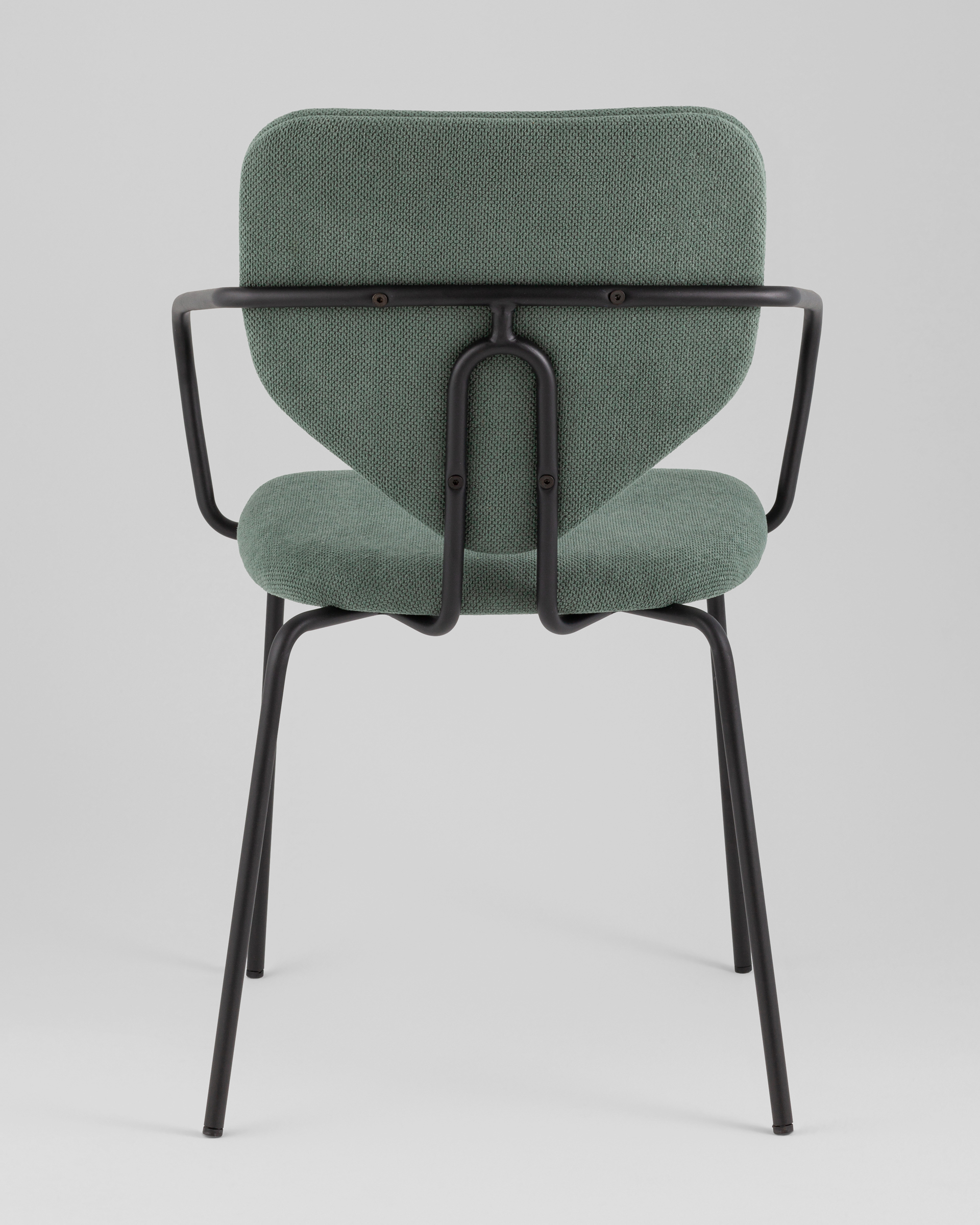 Стул обеденный Masey с подлокотниками зеленый — изображение 7