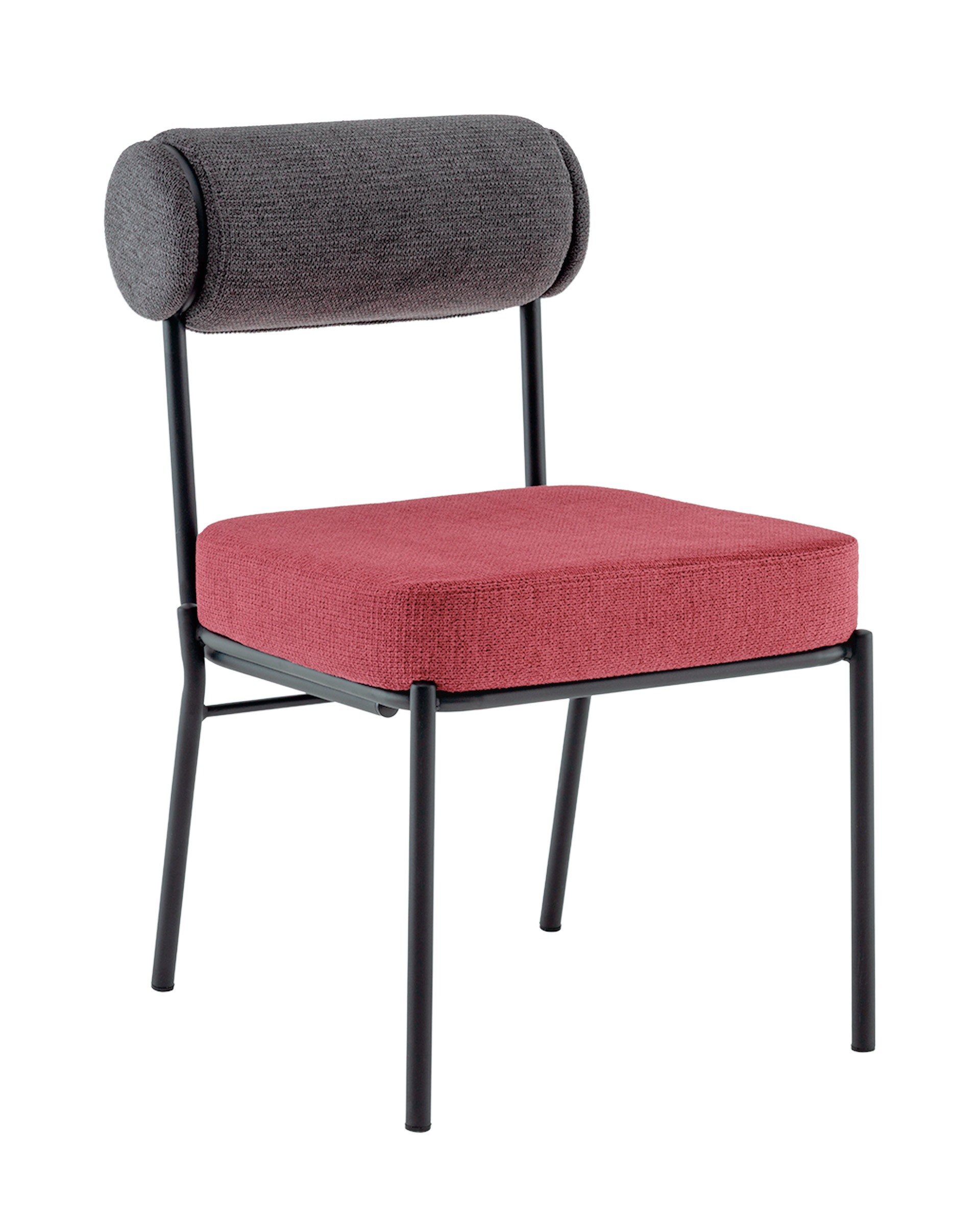 Стул обеденный Ponpoun тёмно-серый бордо