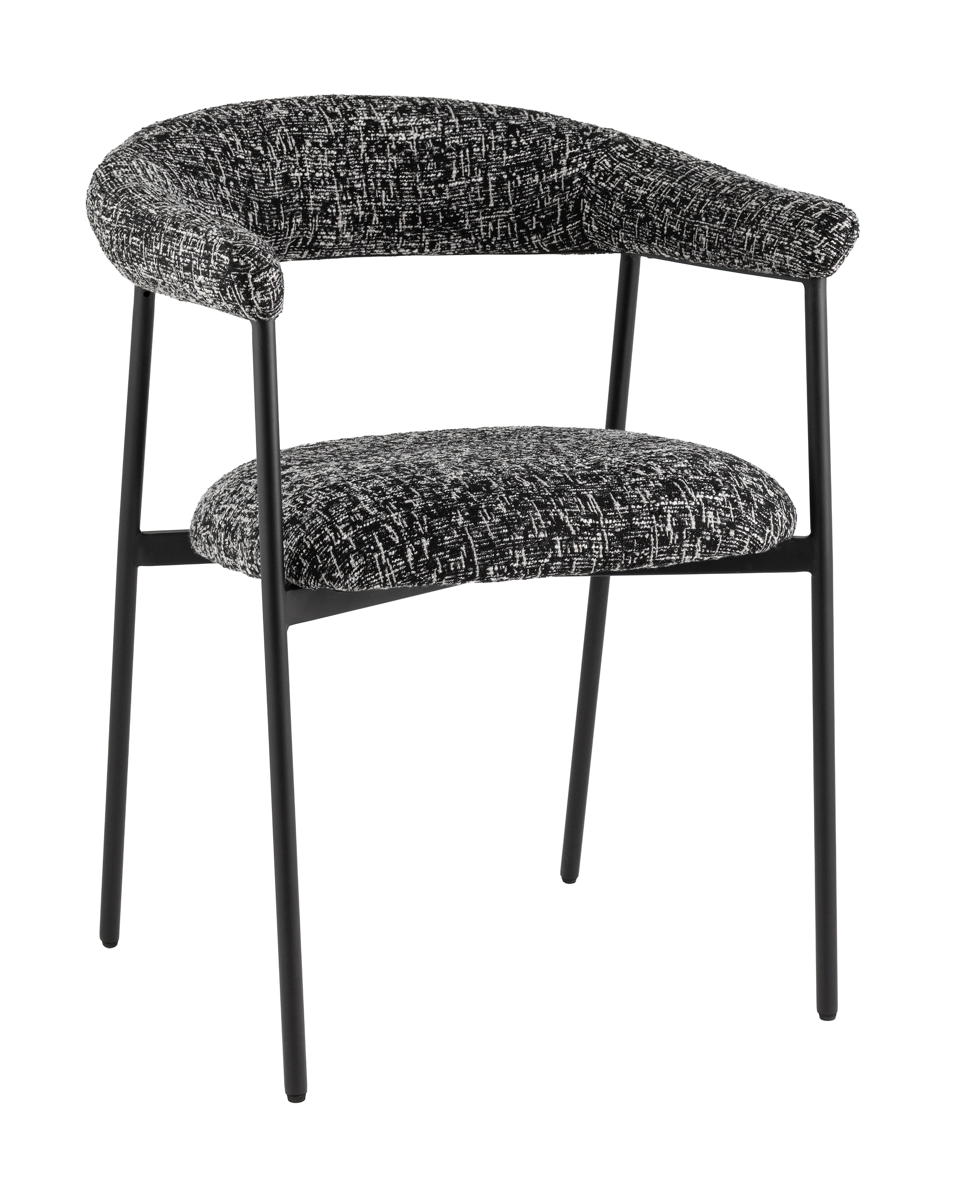 Стул обеденный Toko черно-белый