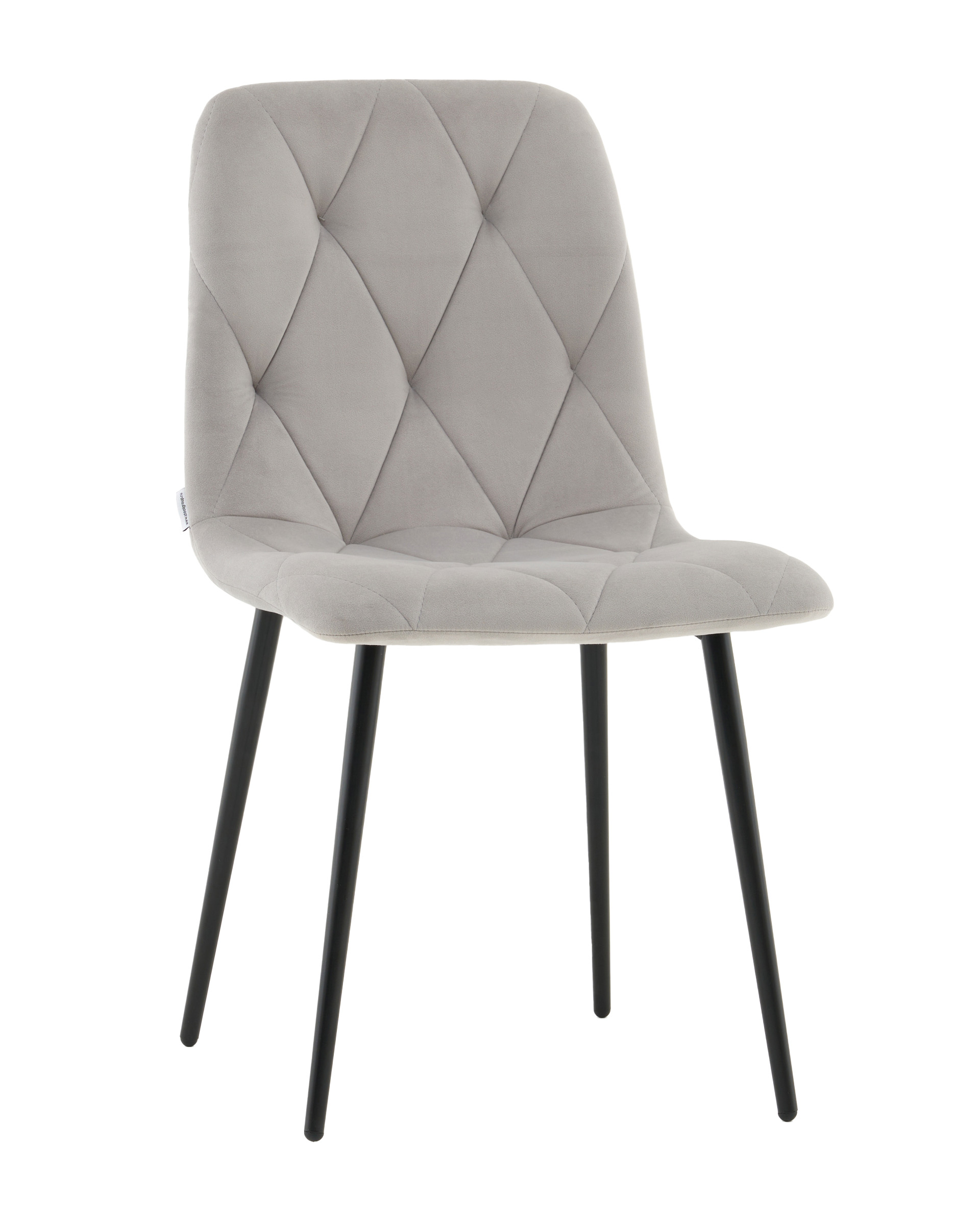 Стул Одди Diamond велюр светло-серый