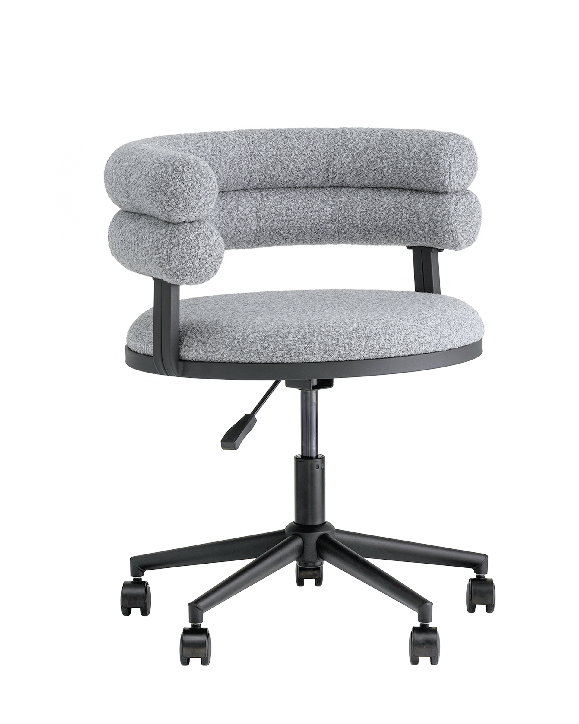 Стул офисный Ponty серый чёрные ножки