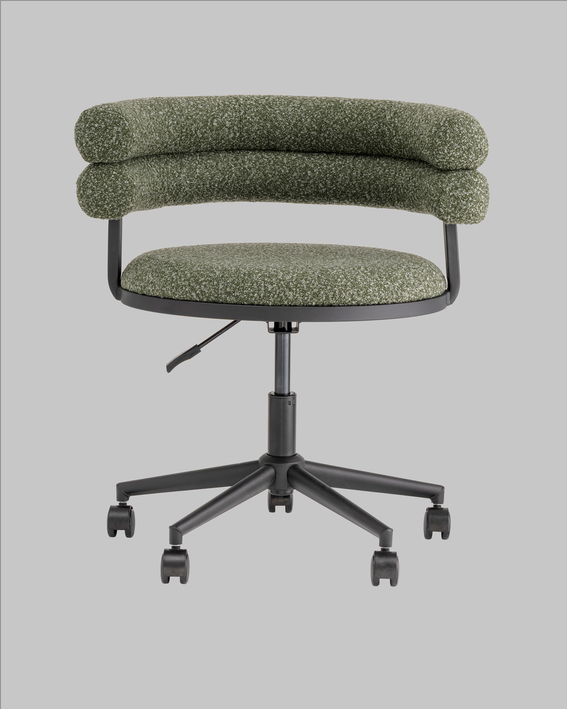 Стул офисный Ponty зелёный чёрные ножки — изображение 5