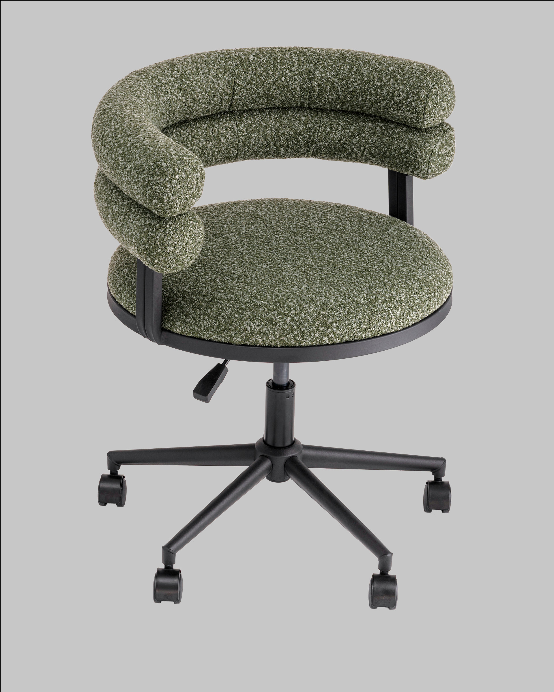 Стул офисный Ponty зелёный чёрные ножки — изображение 9