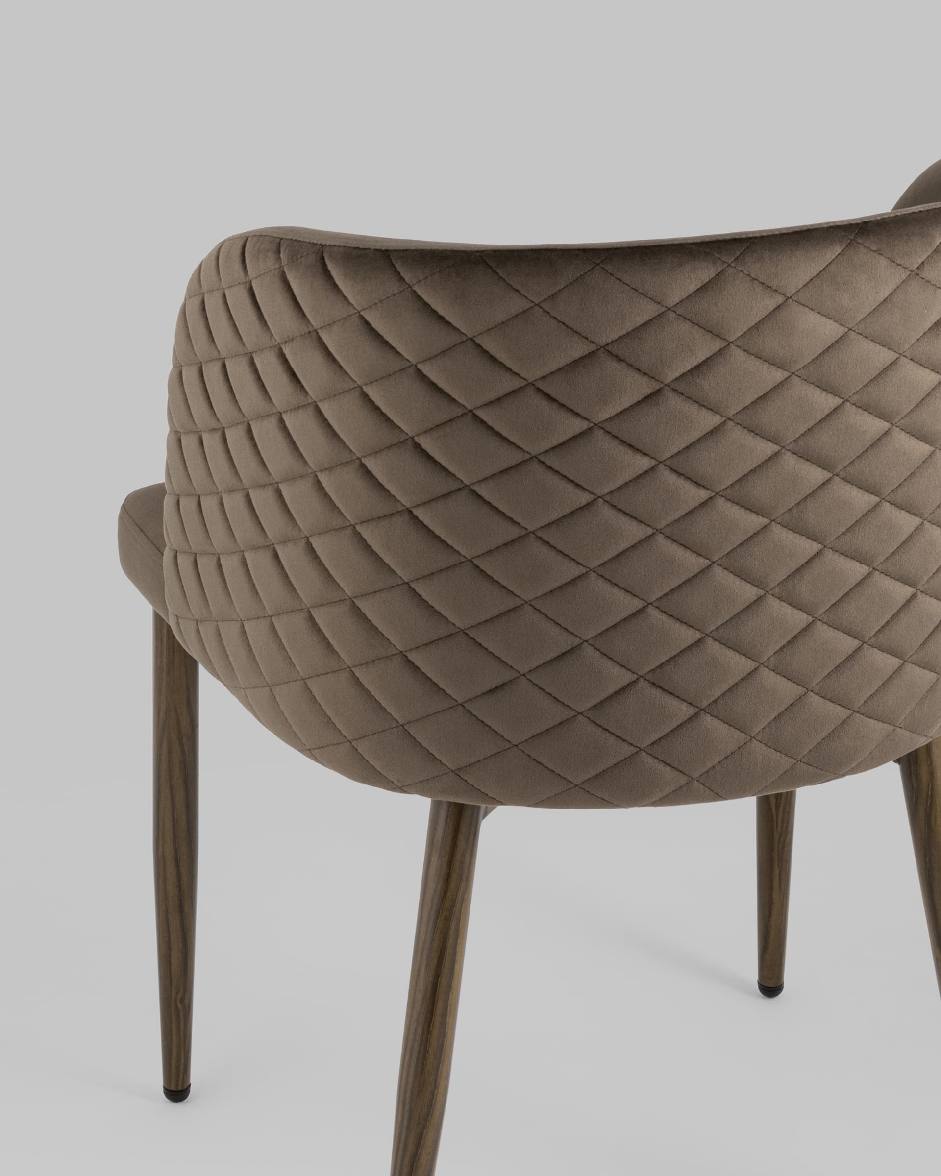 Стул Оскар велюр коричневый — изображение 9