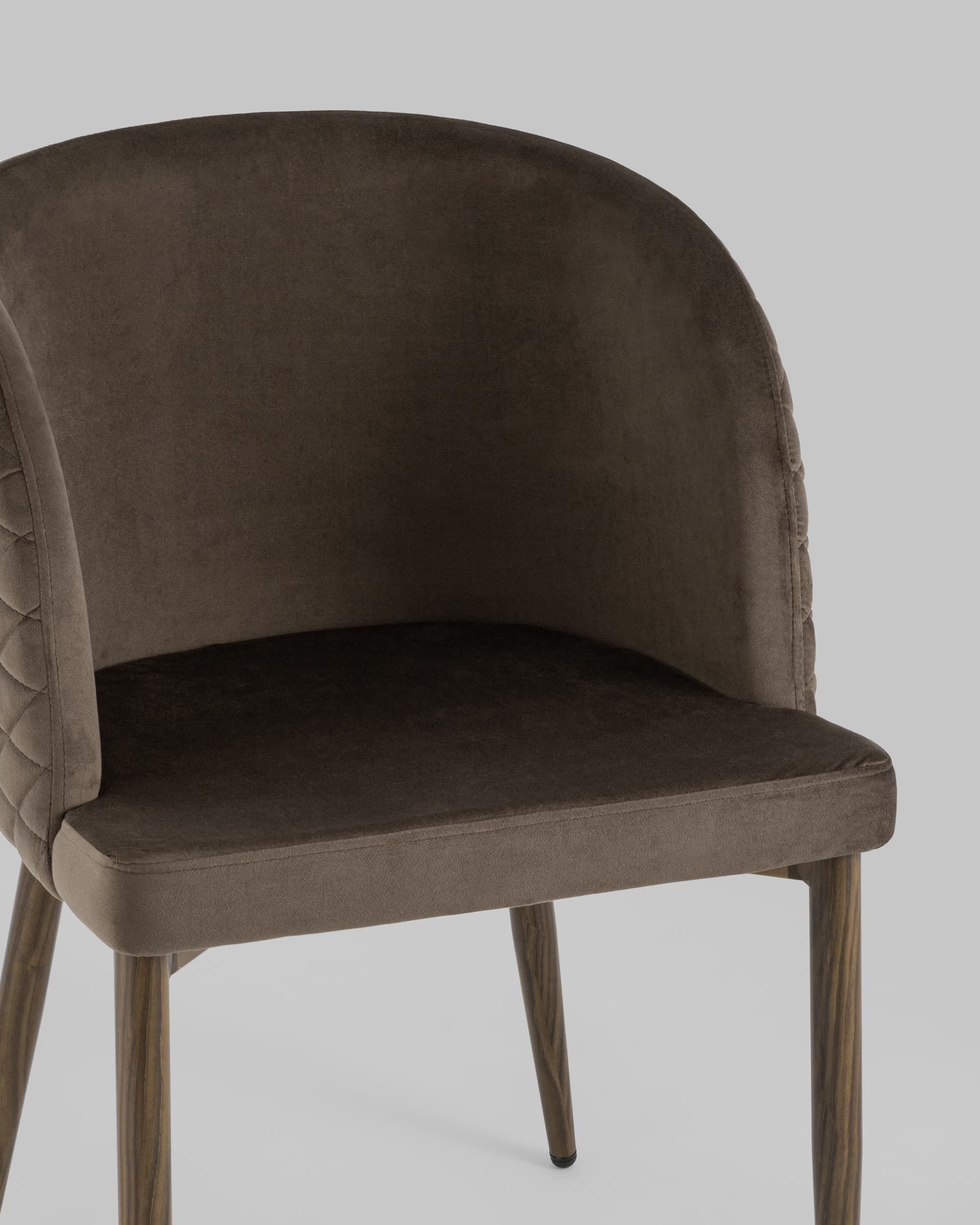 Стул Оскар велюр коричневый — изображение 10