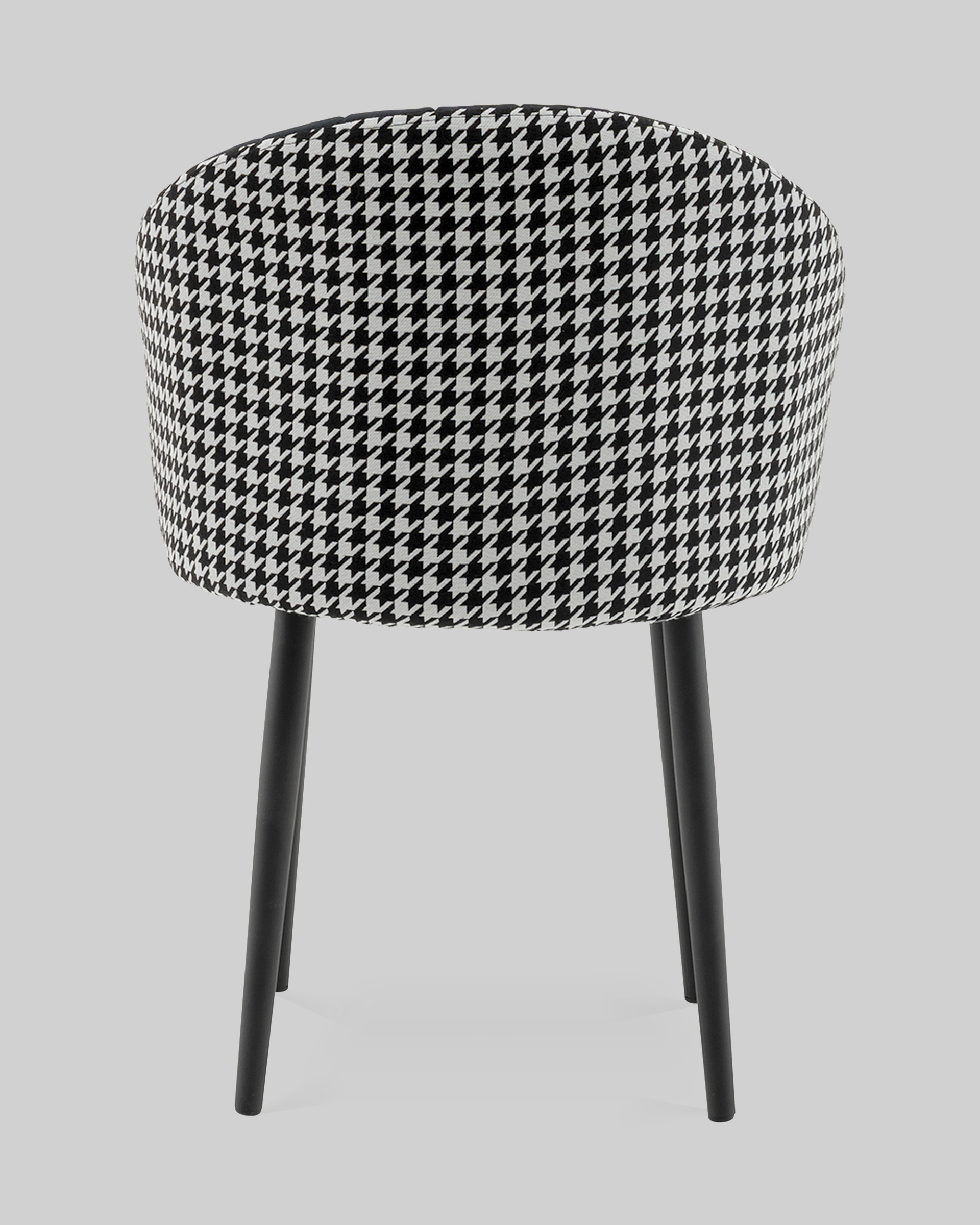 Стул Пасаденика велюр черный, спинка гусиная лапка — изображение 5