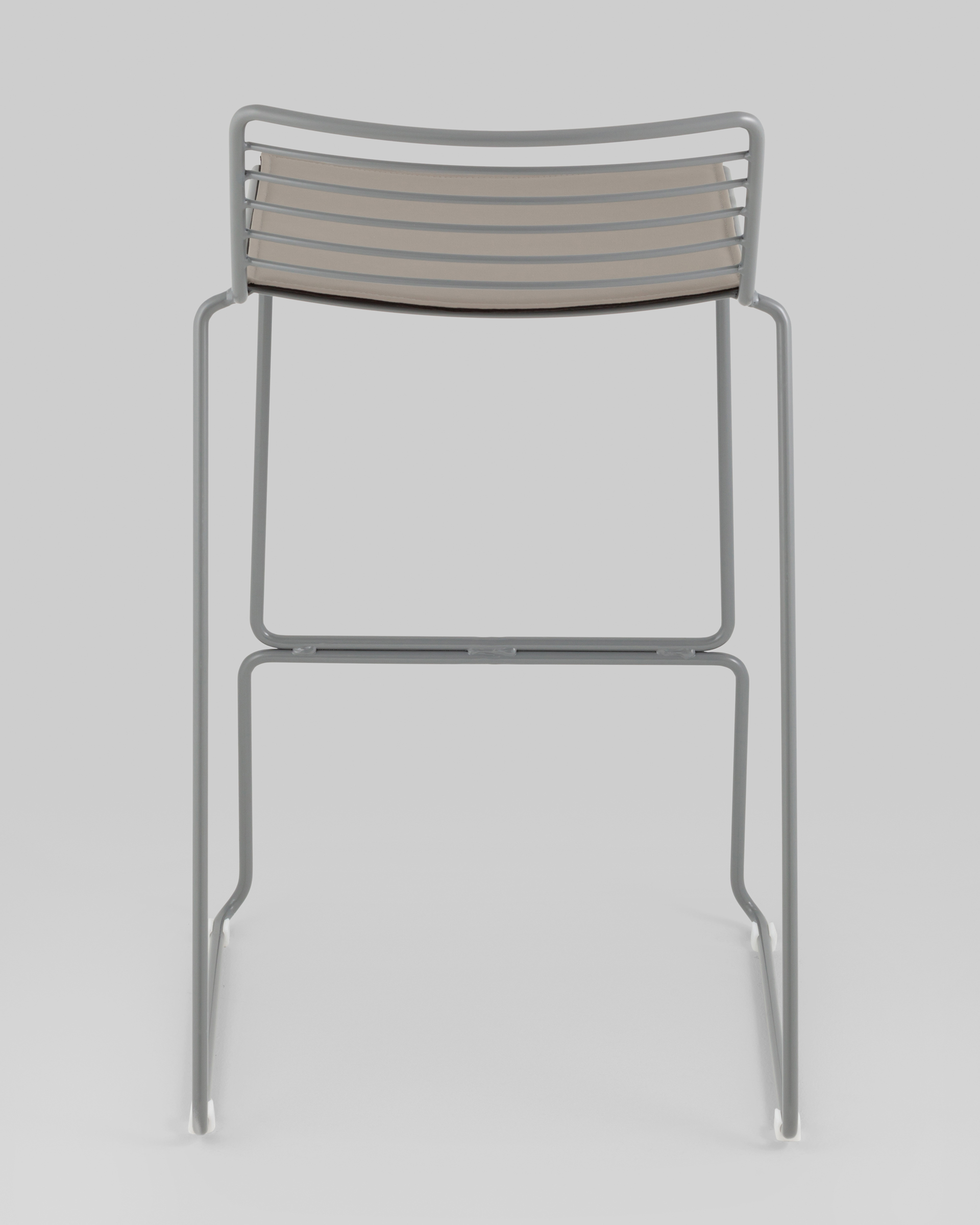 Стул полубарный Danny серый с подушкой — изображение 5