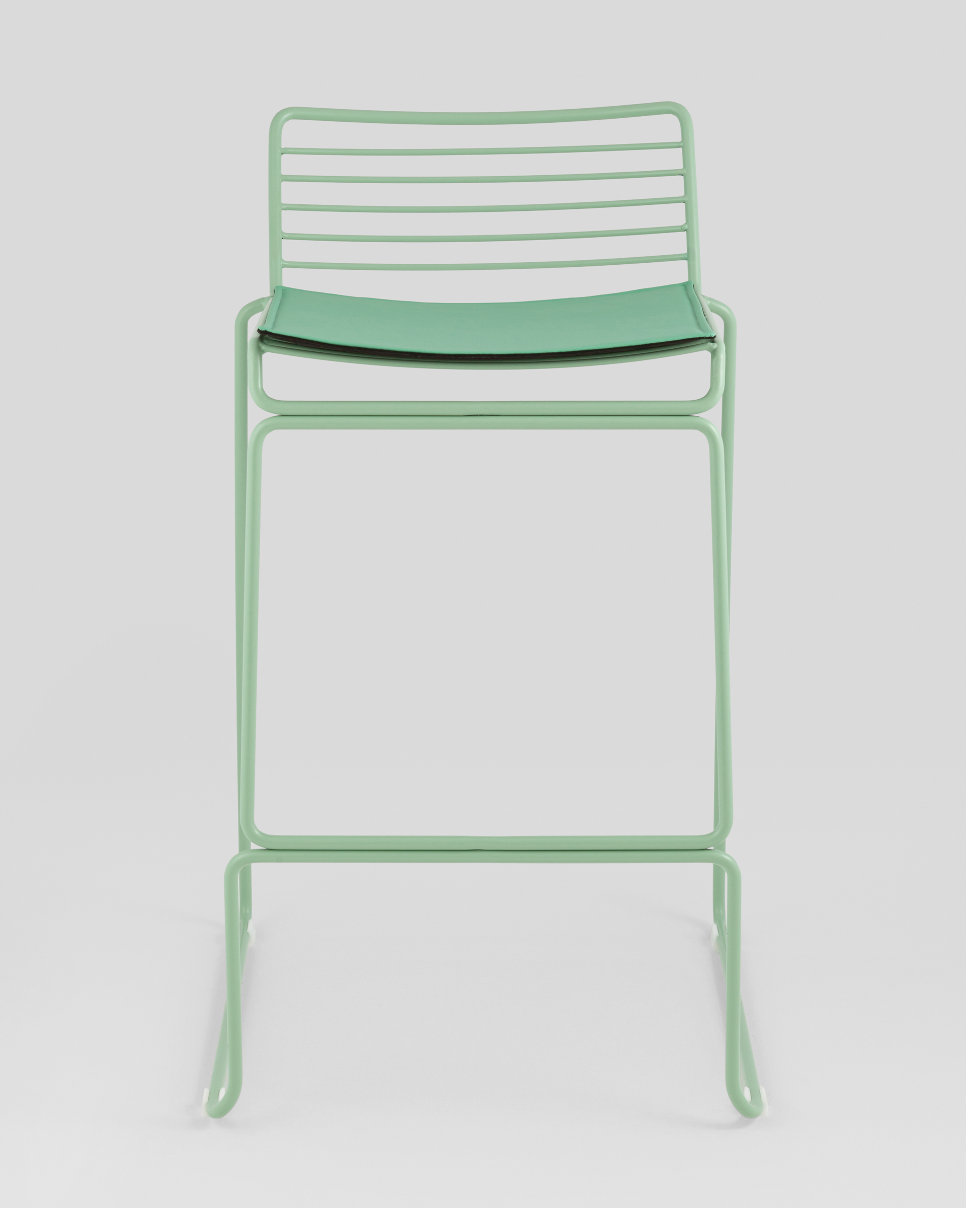 Стул полубарный Danny зеленый с подушкой — изображение 3