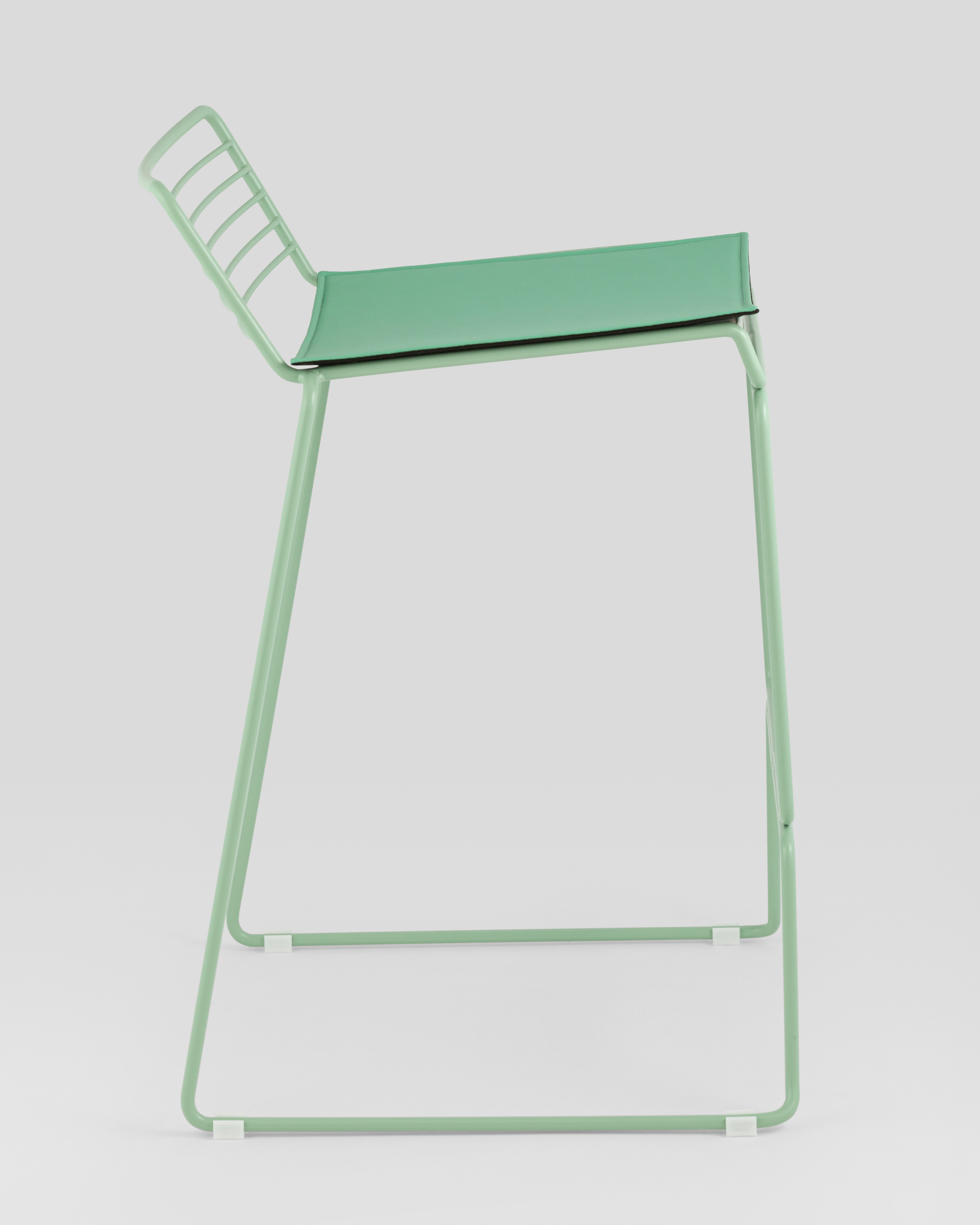 Стул полубарный Danny зеленый с подушкой — изображение 4