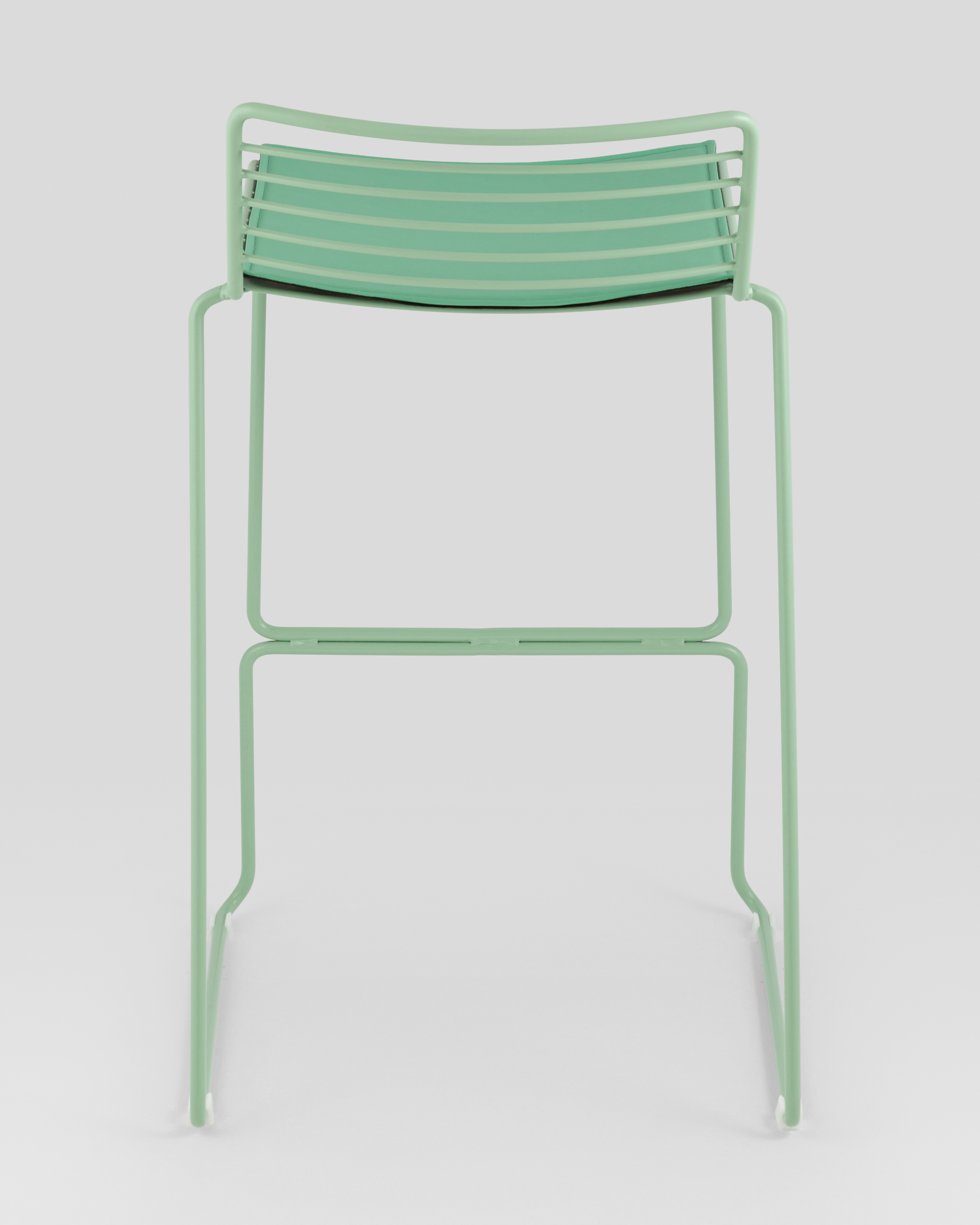 Стул полубарный Danny зеленый с подушкой — изображение 5
