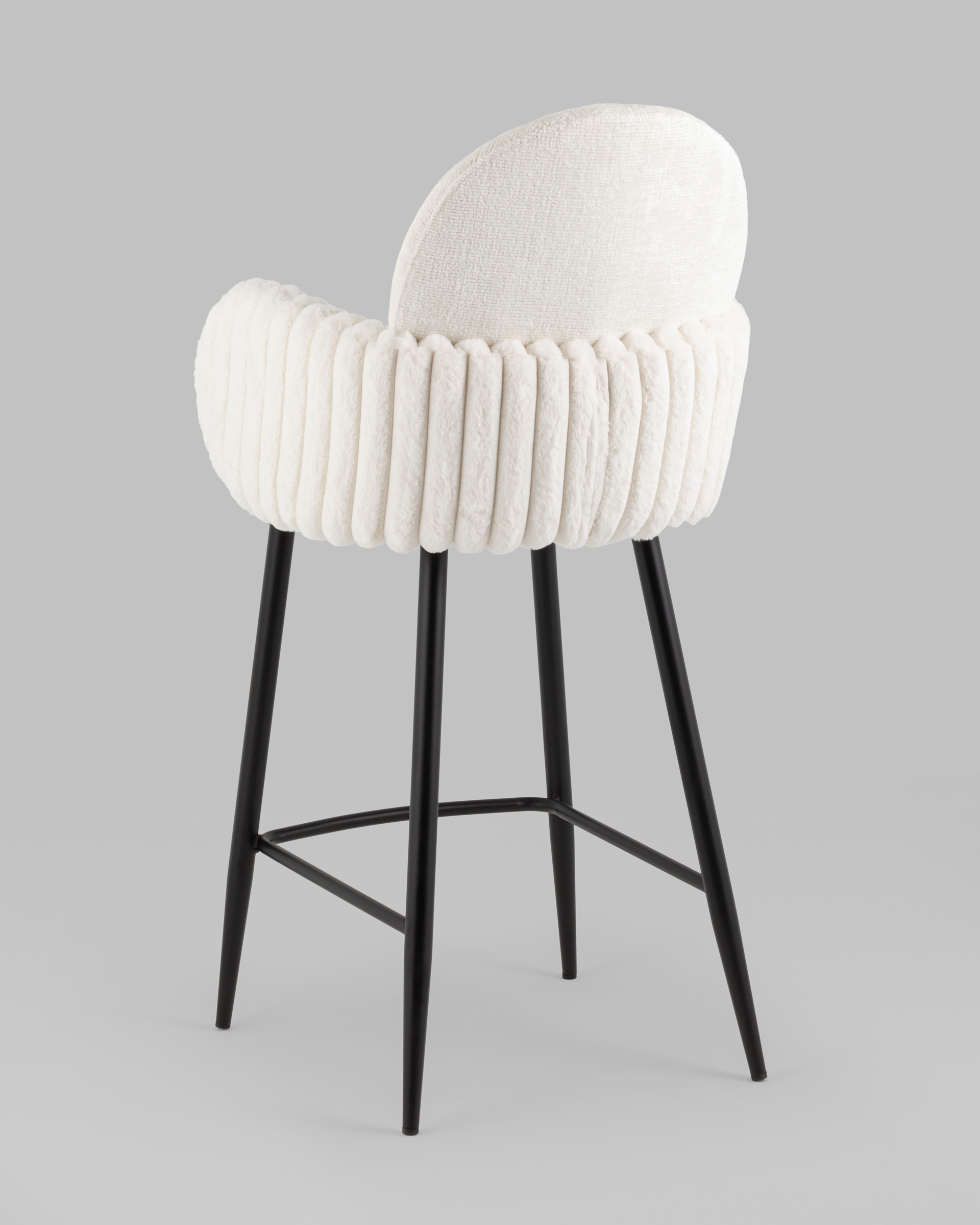 Стул полубарный Wave Stripes букле белый — изображение 8