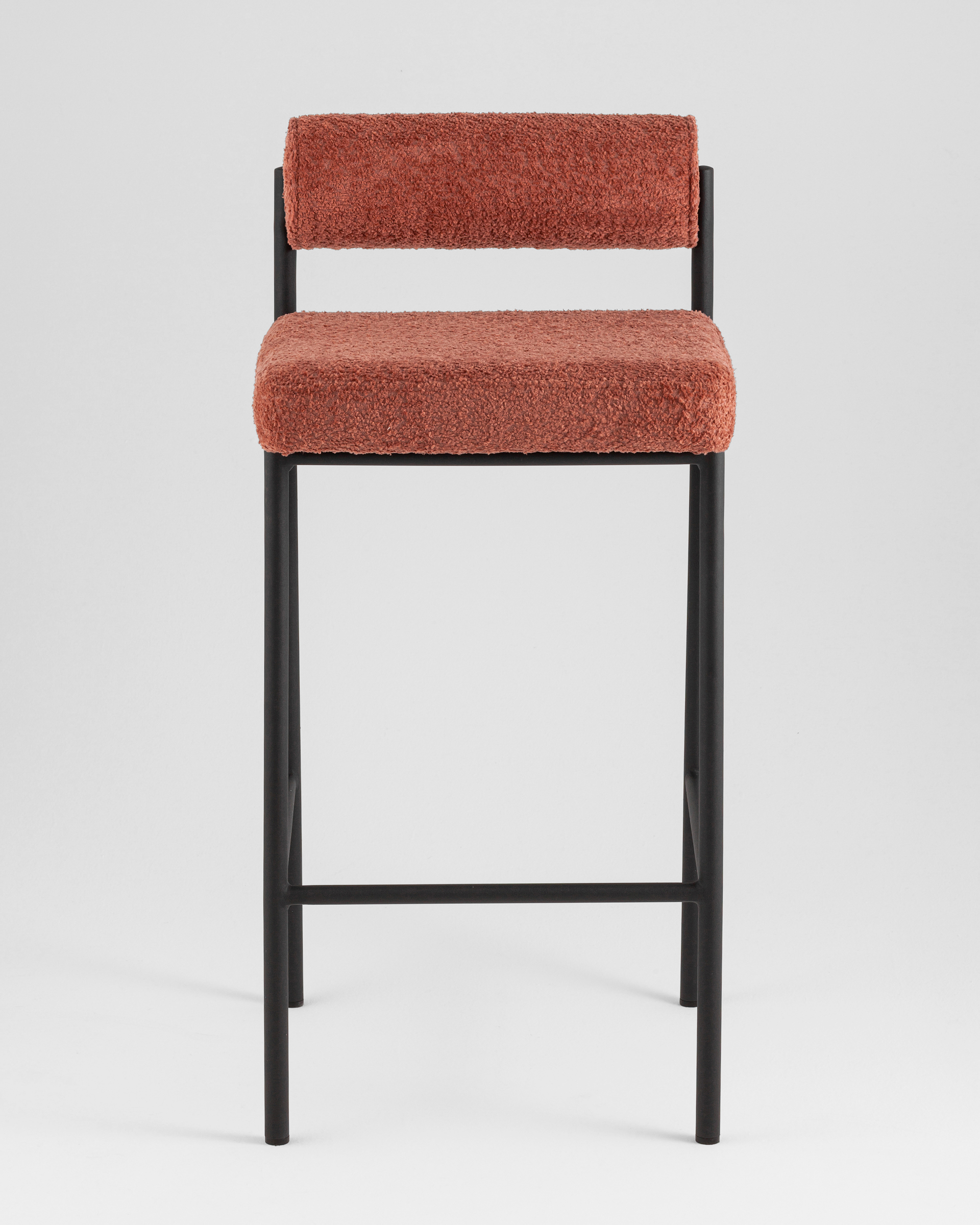 Стул полубарный Балла букле коралловый — изображение 3