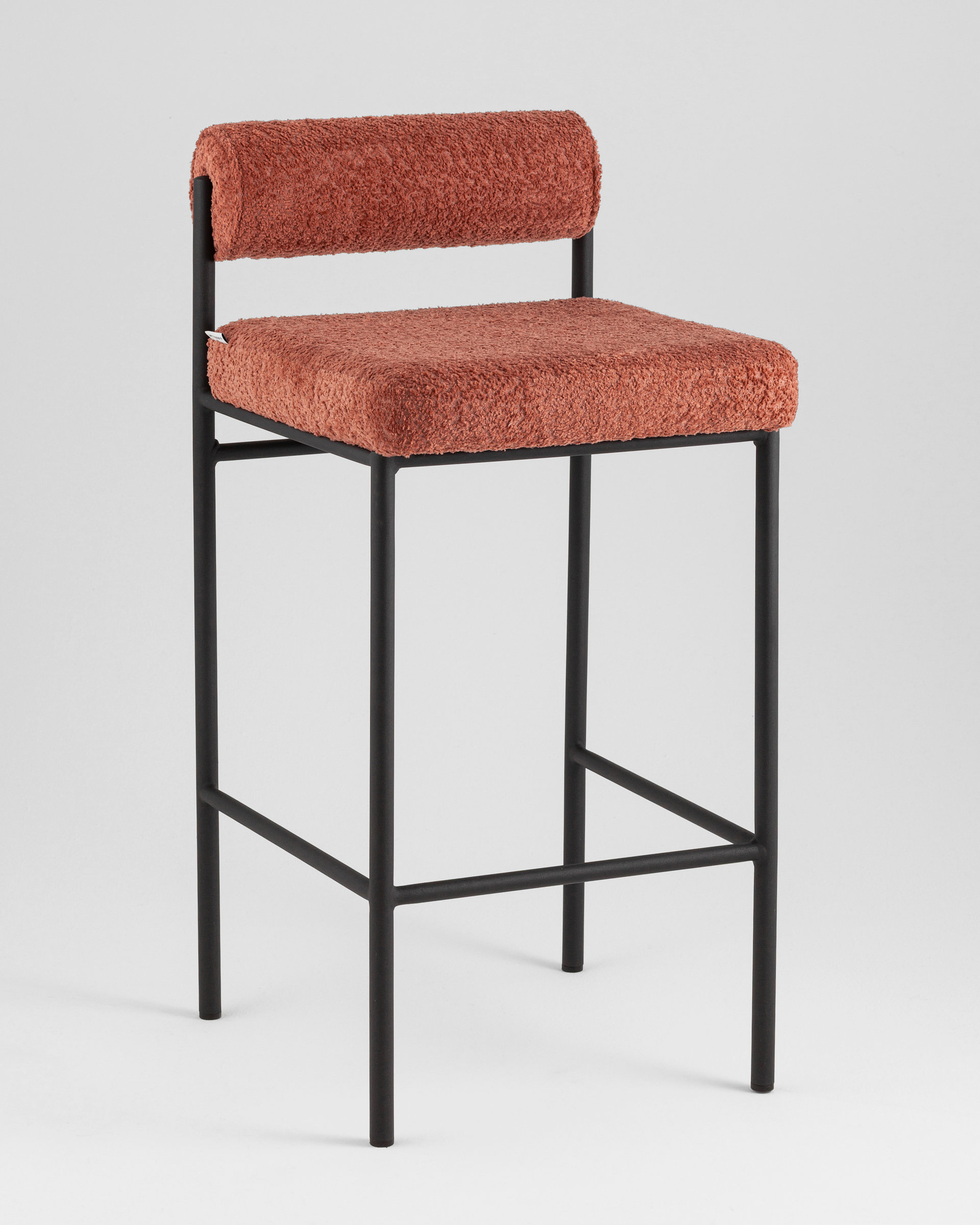 Стул полубарный Балла букле коралловый — изображение 2
