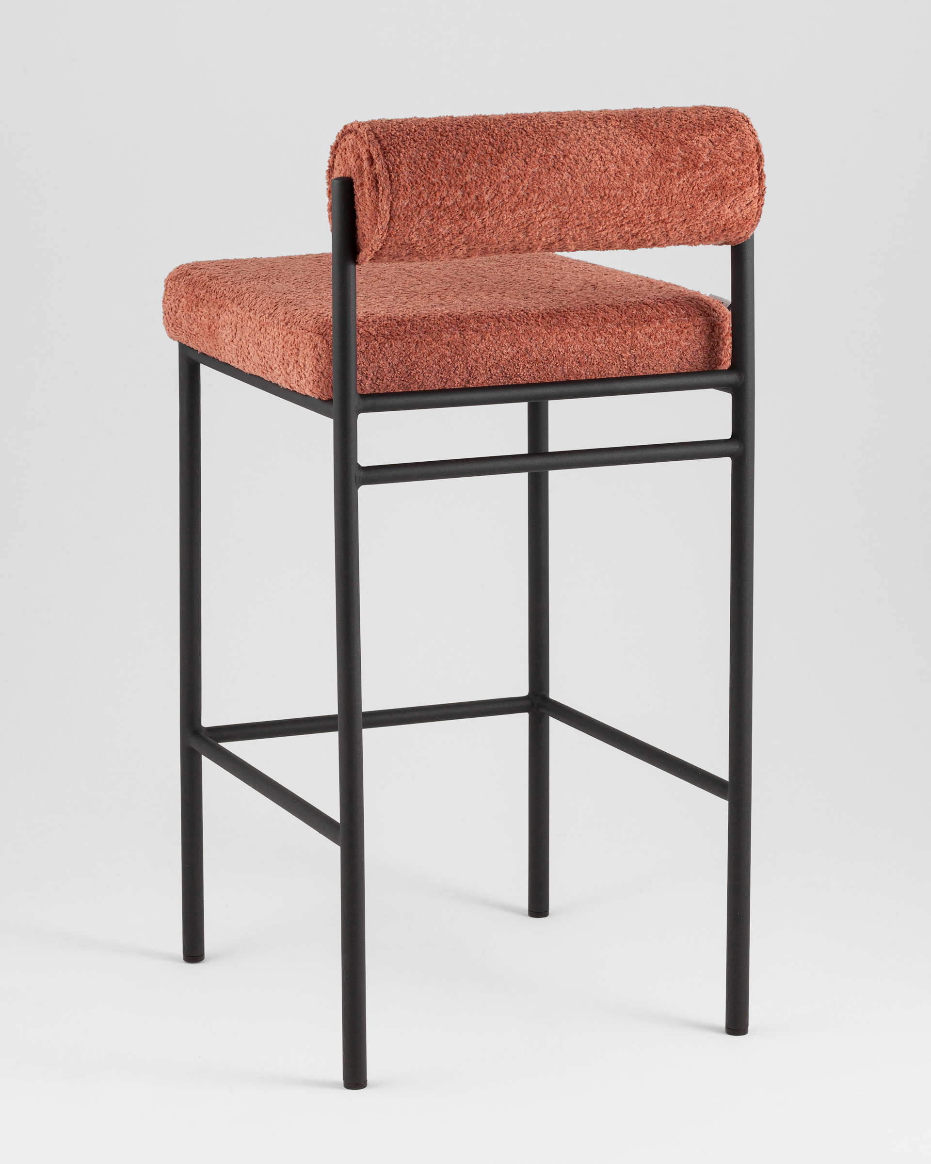 Стул полубарный Балла букле коралловый — изображение 6