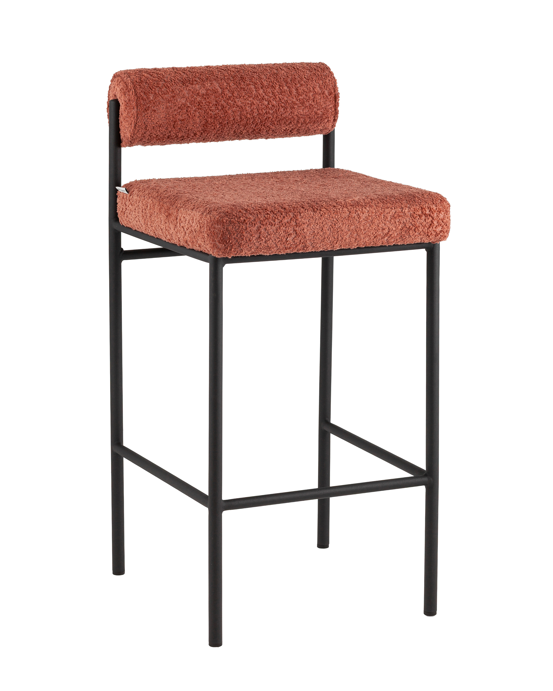 Стул полубарный Балла букле коралловый