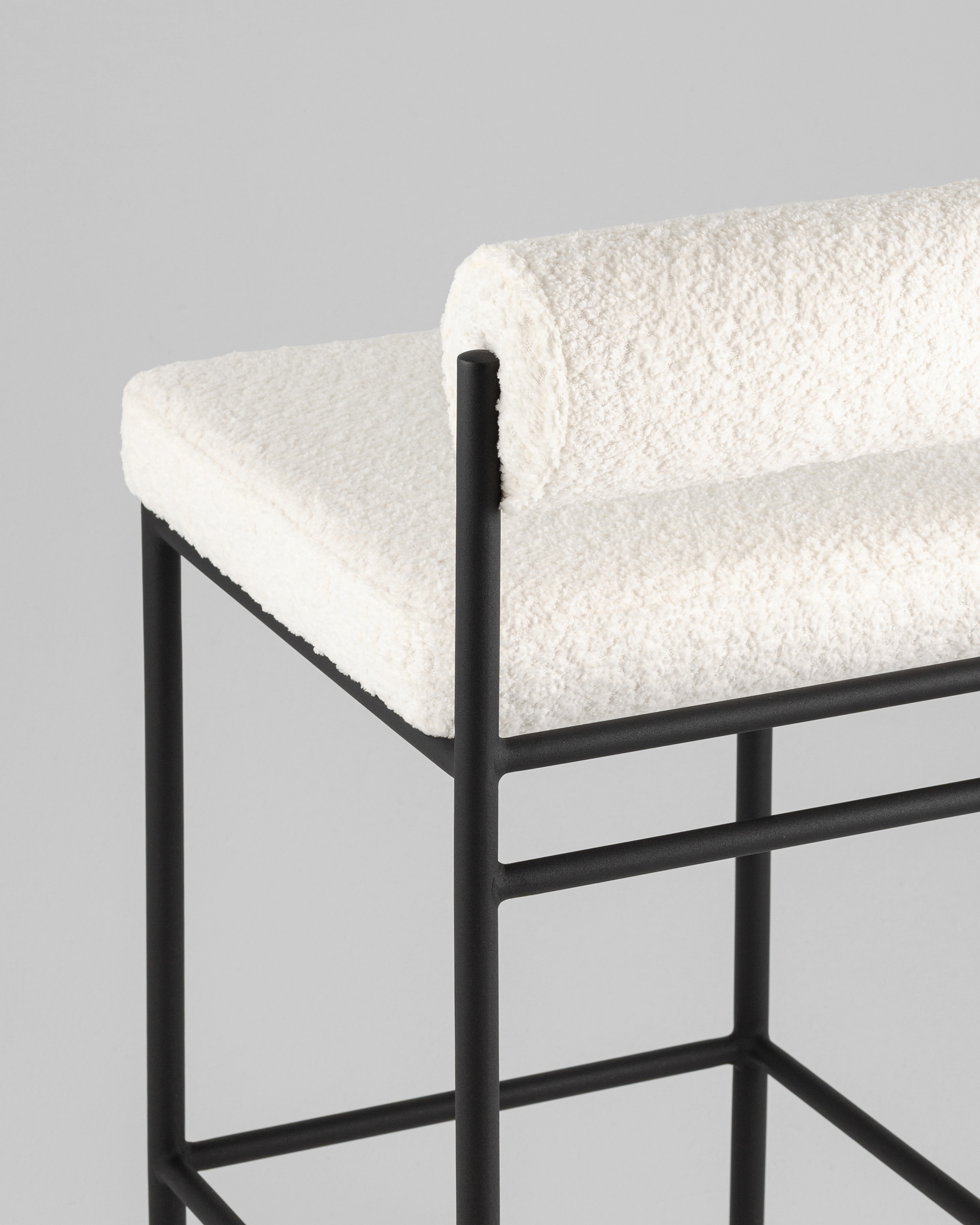 Стул полубарный Балла букле молочный — изображение 7